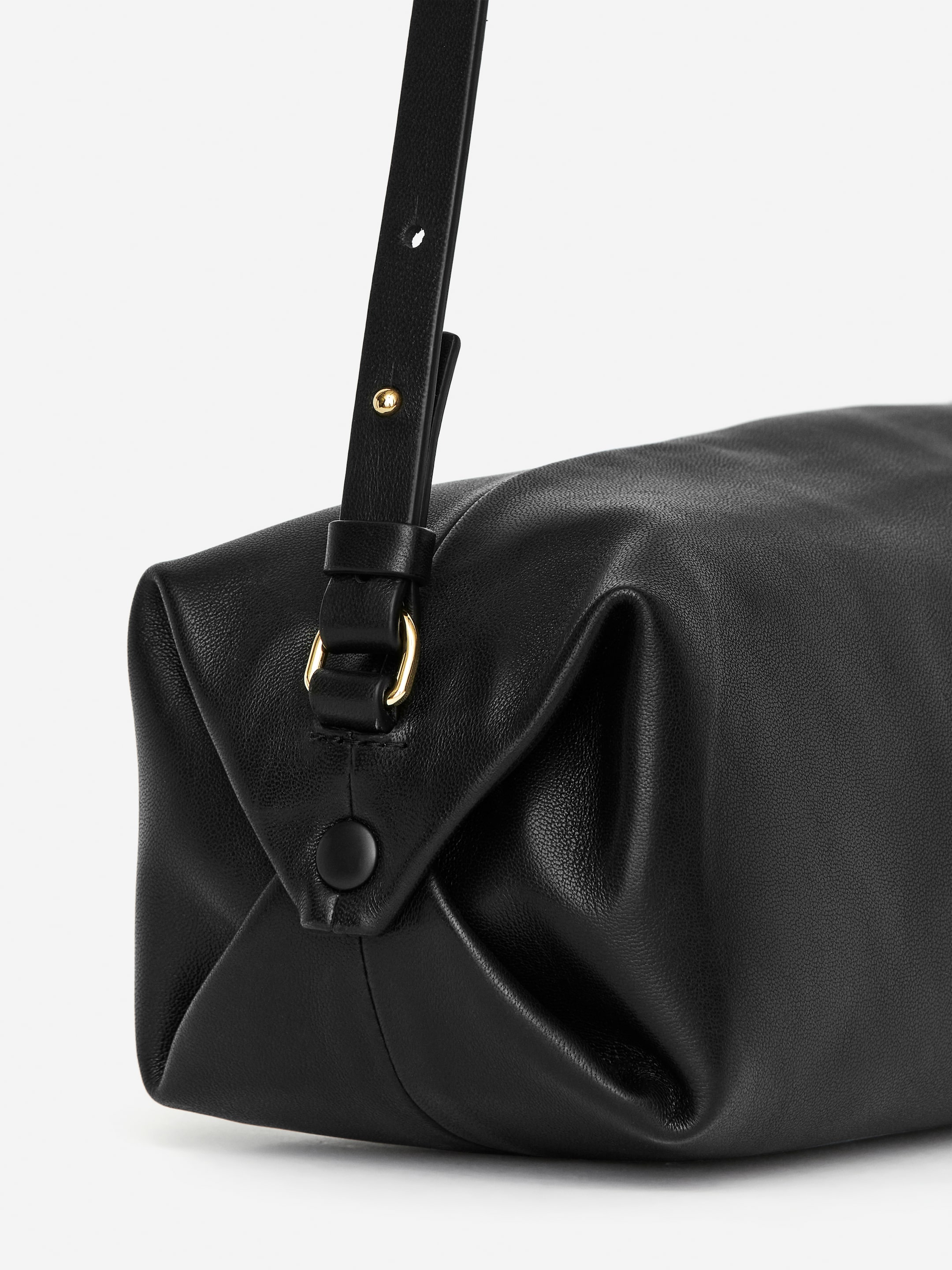 Grösseres Bild ansehen: Umhängetasche aus Leder - Schwarz - DAMEN | H&M CH 6