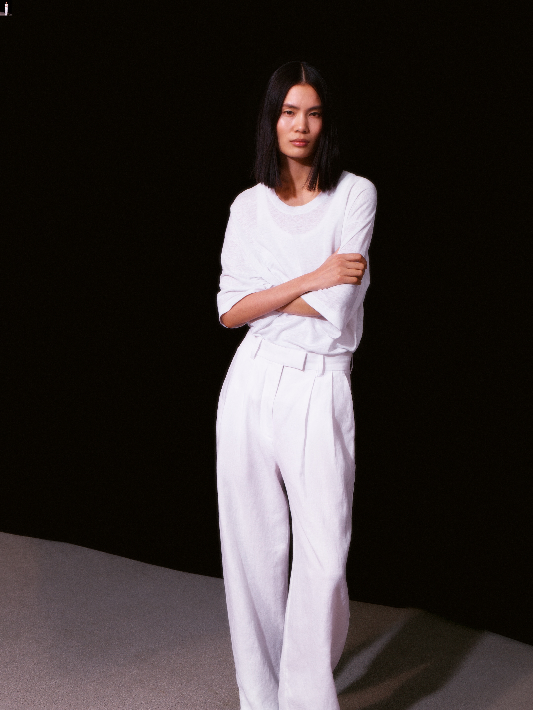 Oversized Linen T-Shirt - White - Oversized - Women - StillMedia/Environmental - 1