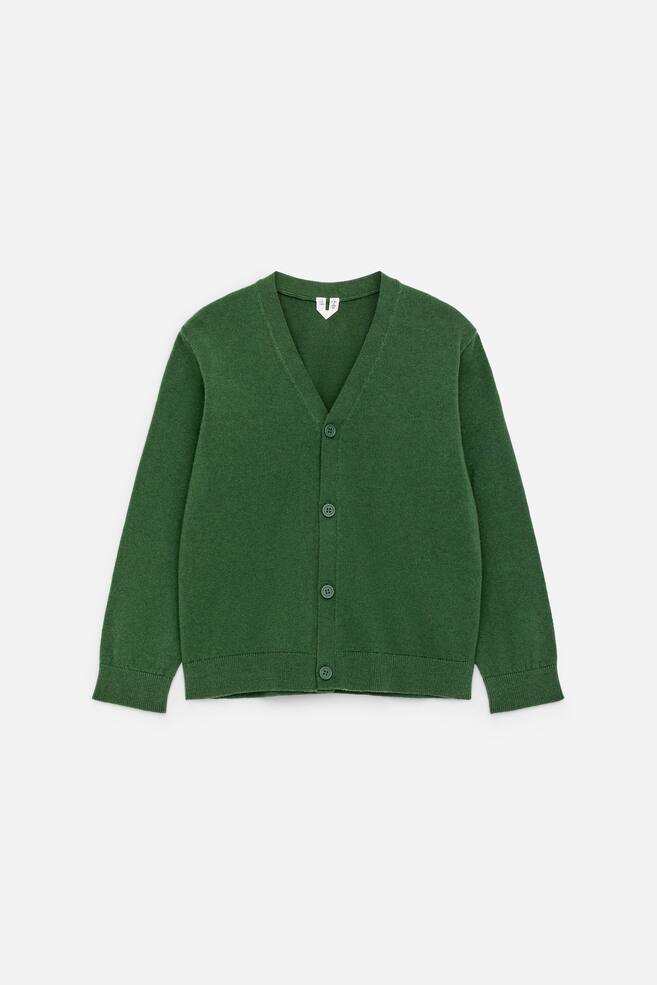 Cotton-Wool Cardigan - Green/Bright Blue/Blue - 1