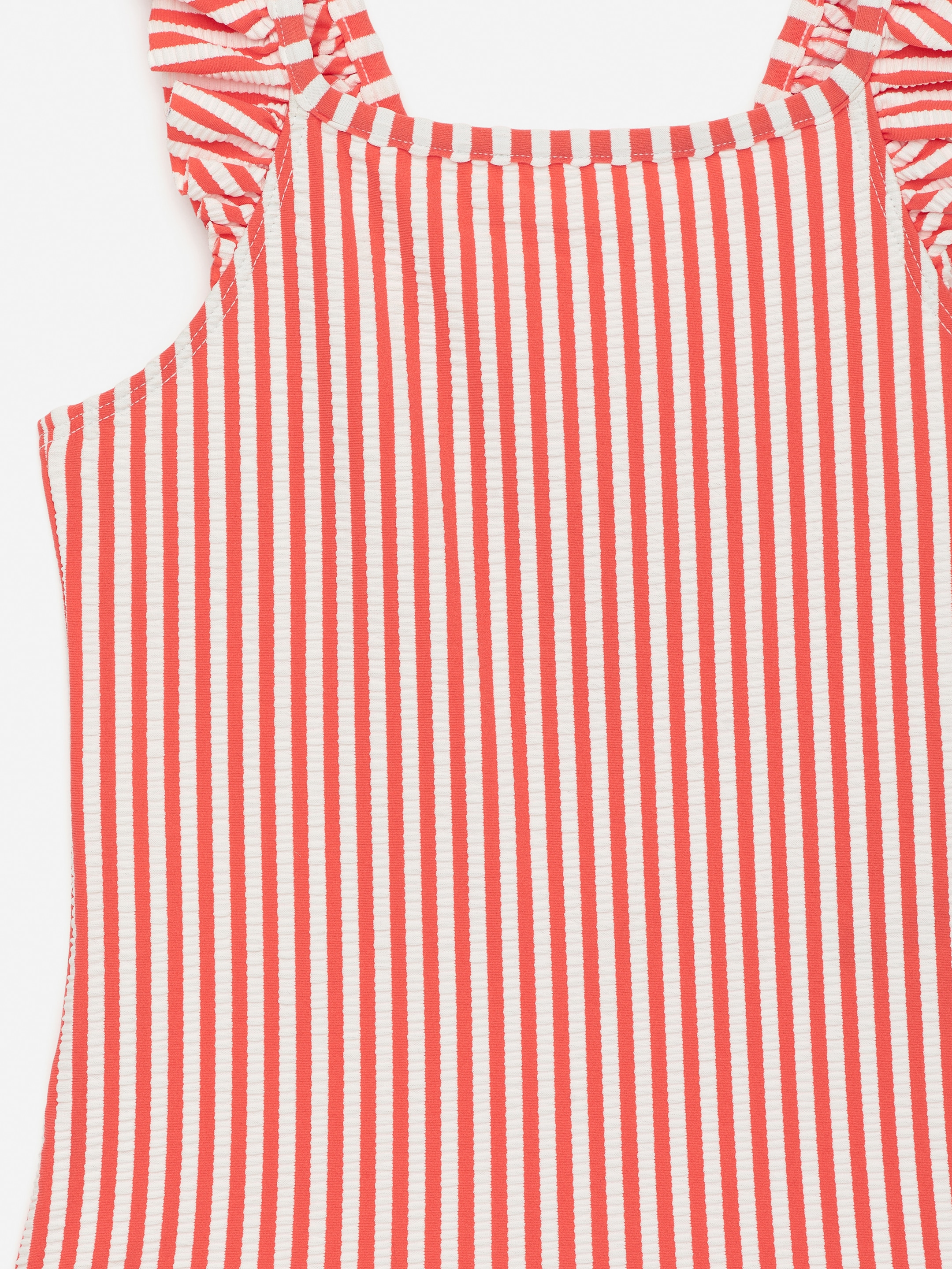 Seersucker Swimsuit - White/Red - Regular fit - Children - StillMedia/DescriptiveDetail - 2