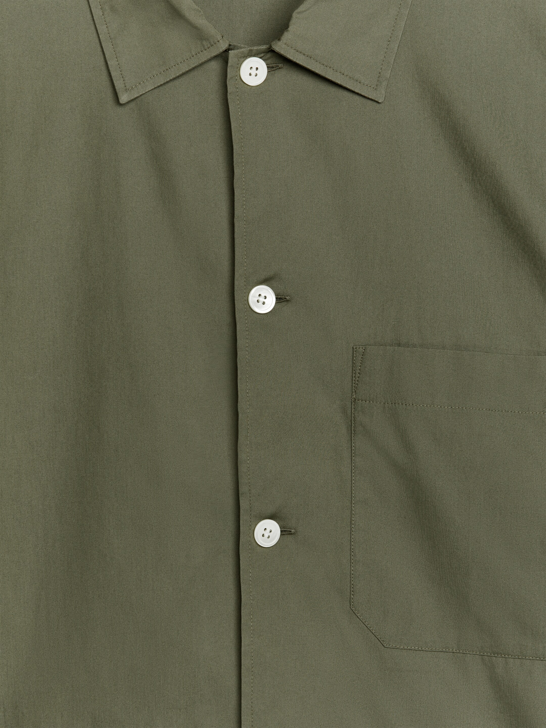 Poplinskjorta - Khakigrön - Regular fit - Men - StillMedia/DescriptiveDetail - 2