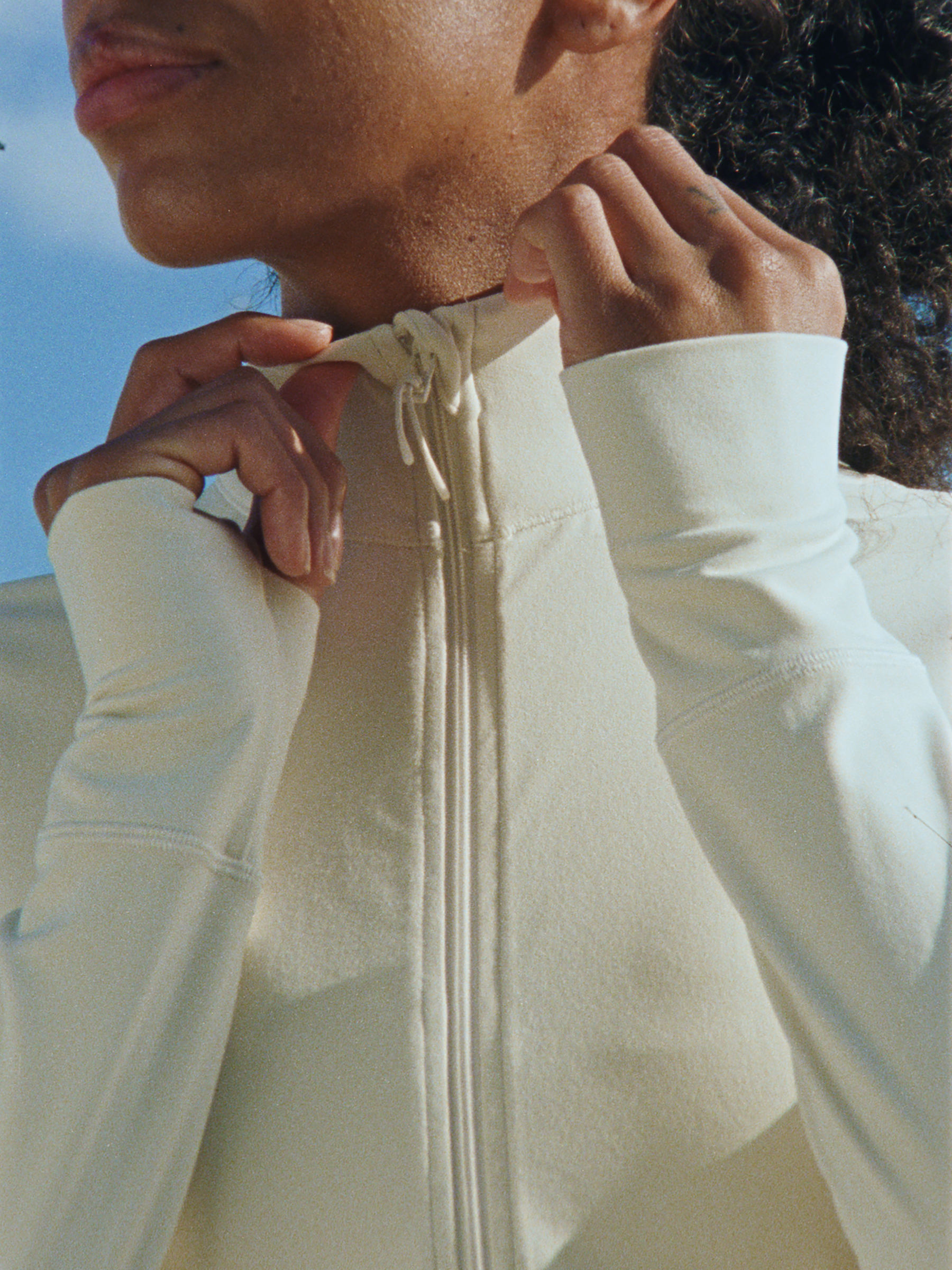 Soft Stretch Zip Jacket - White - Slim fit - Women - StillMedia/Environmental - 1