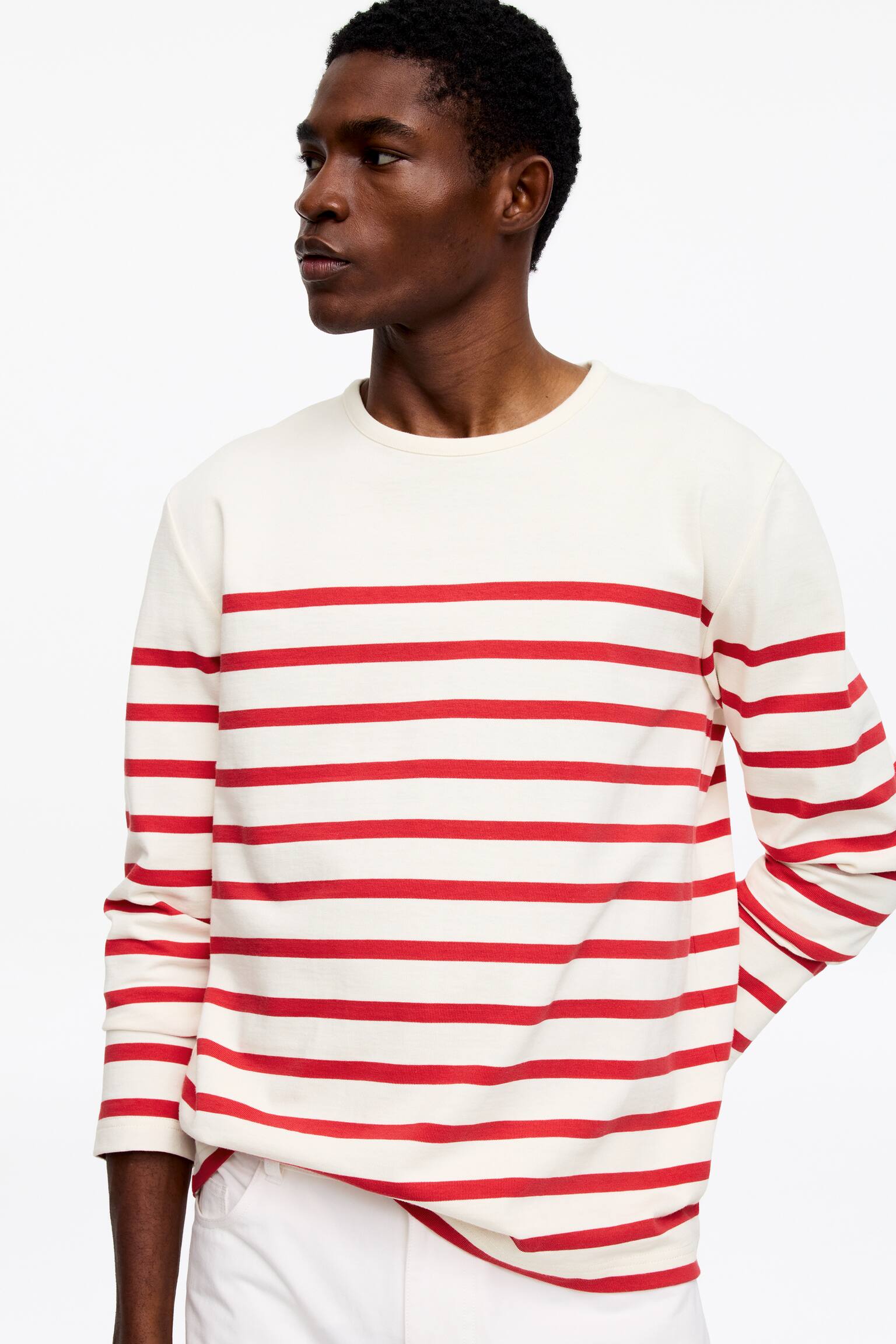 Camiseta de manga larga - Rojo/blanco/Blanco roto/azul oscuro - 3