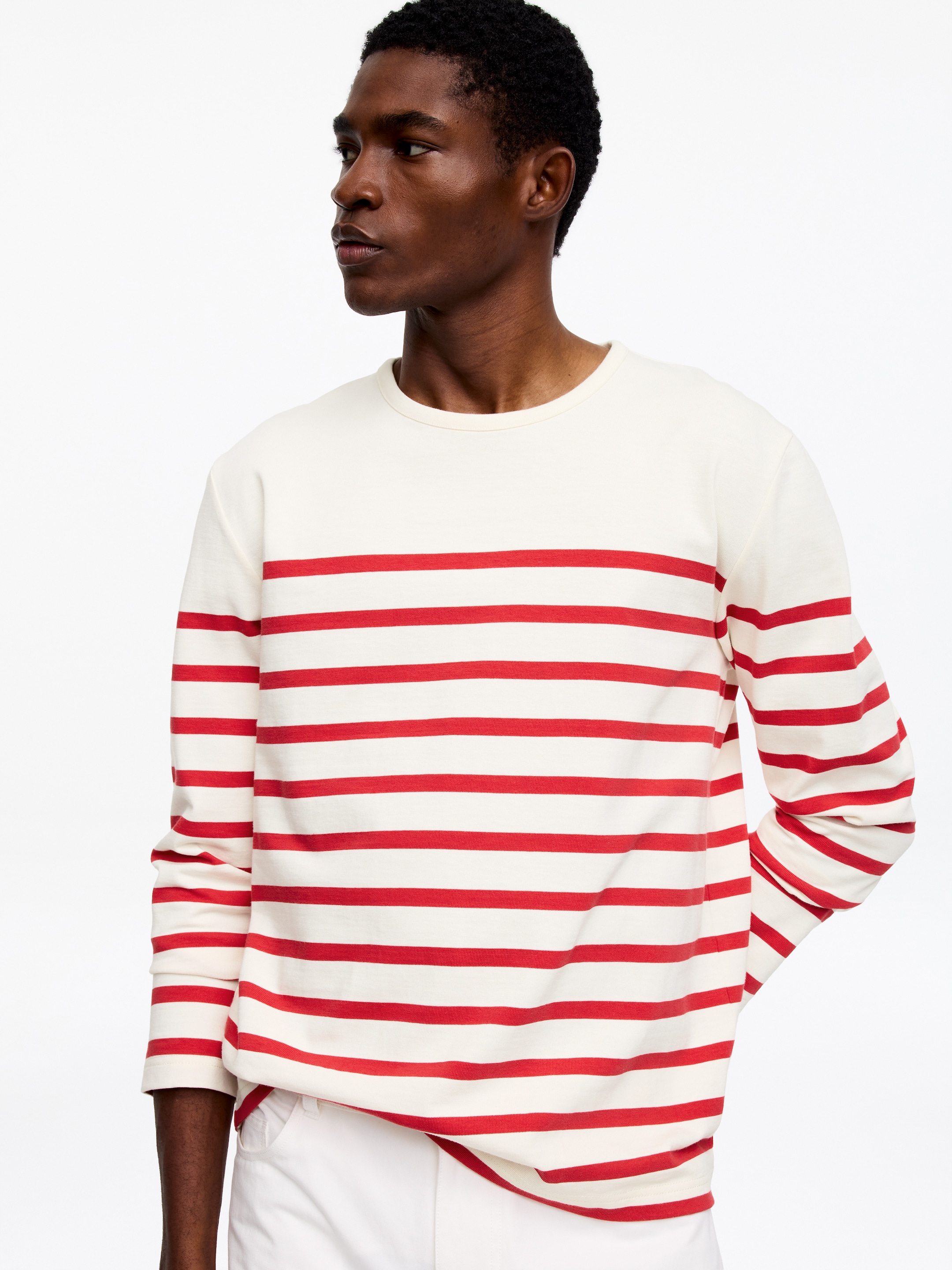 T-shirt à manches longues - Rouge/Blanc - Regular fit - Homme - StillMedia/Lookbook - 5
