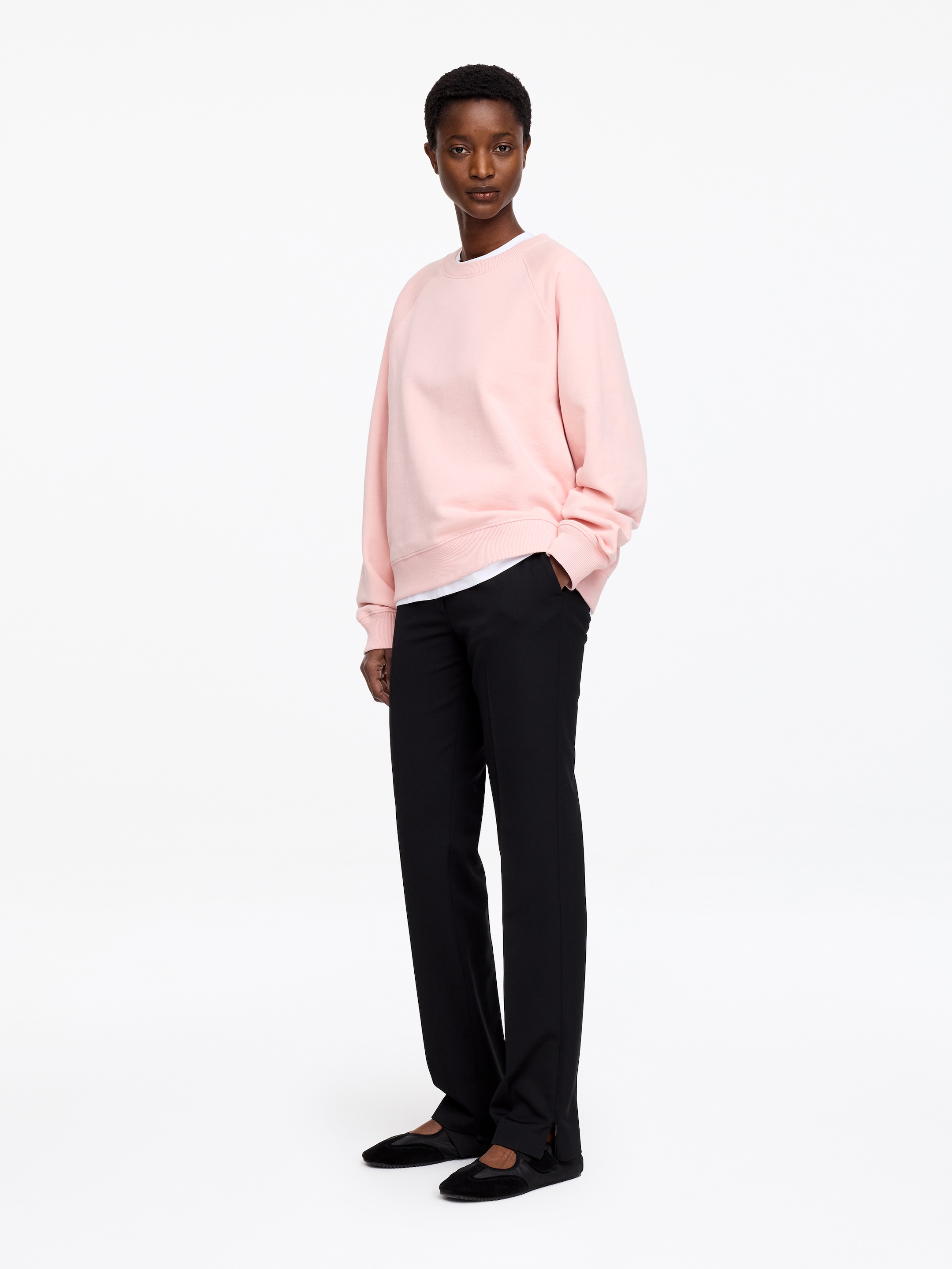 Bluza z tkaniny frotte - Różowy - Fason normalny - Women - StillMedia/Lookbook - 3
