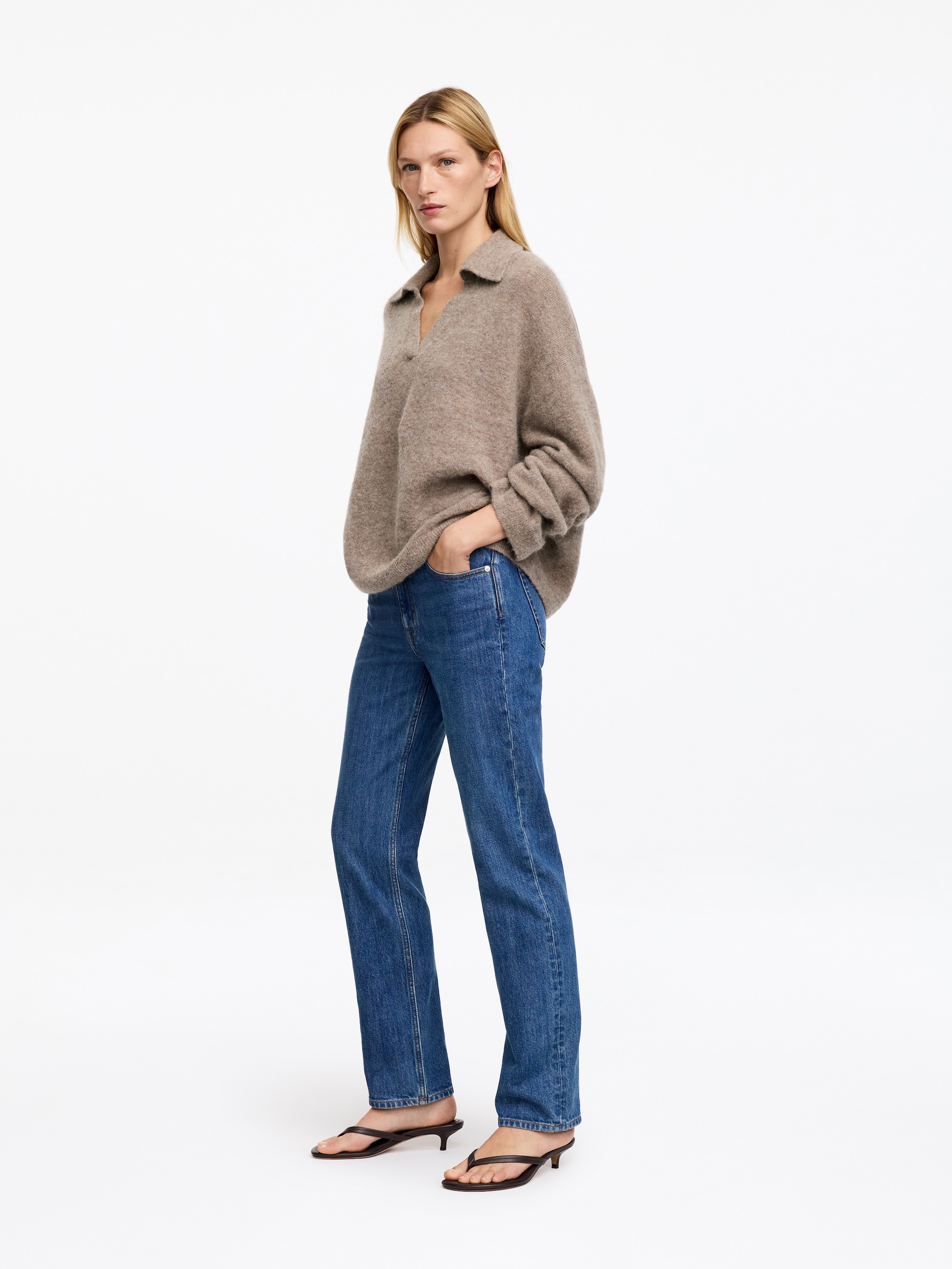 Jersey de mezcla de lana y alpaca - Beige - Corte holgado - women - StillMedia/Lookbook - 3