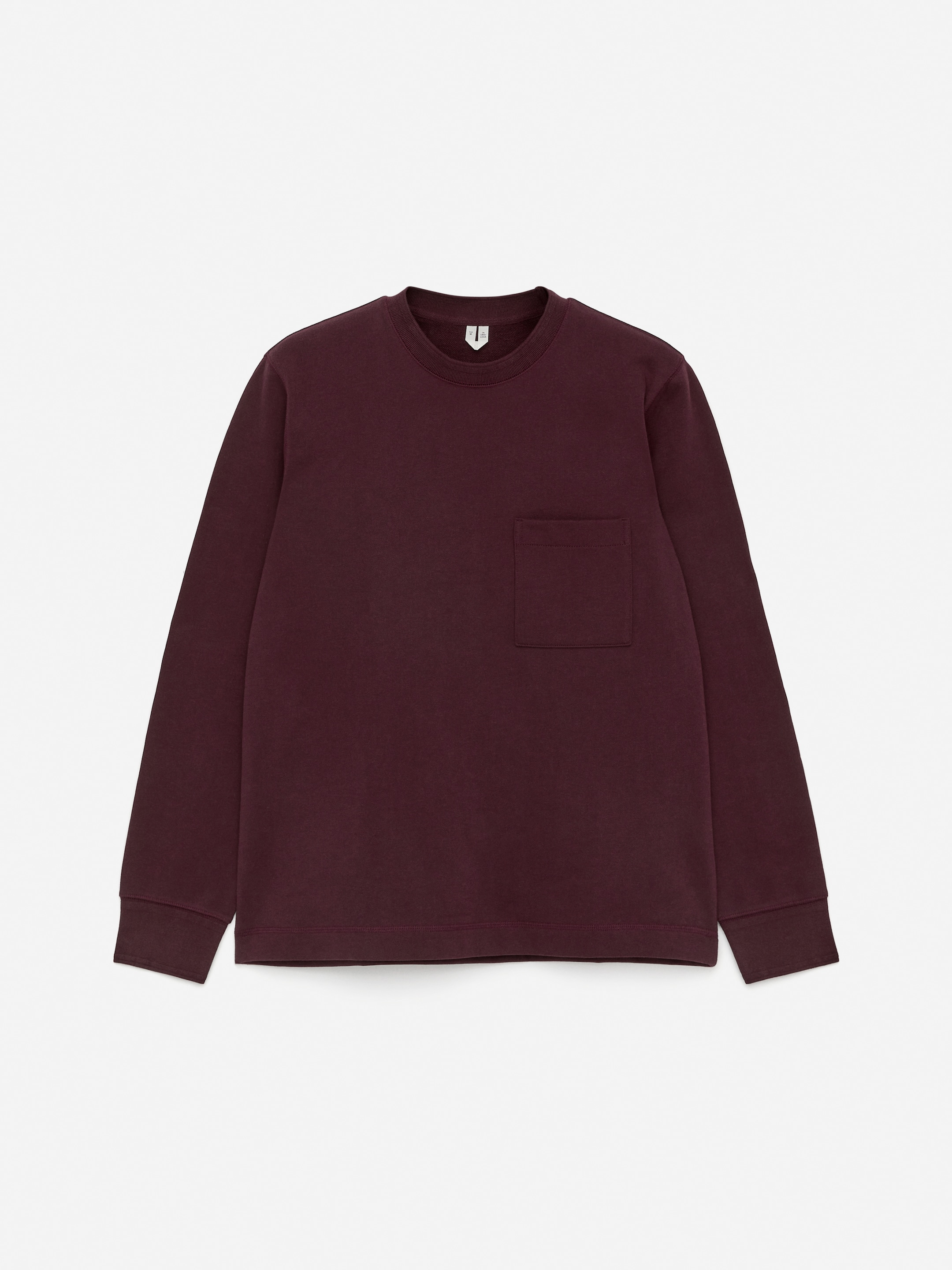 Straight-Cut Sweatshirt - Burgundy - Regular fit - Men - StillMedia/DescriptiveStillLife - 1
