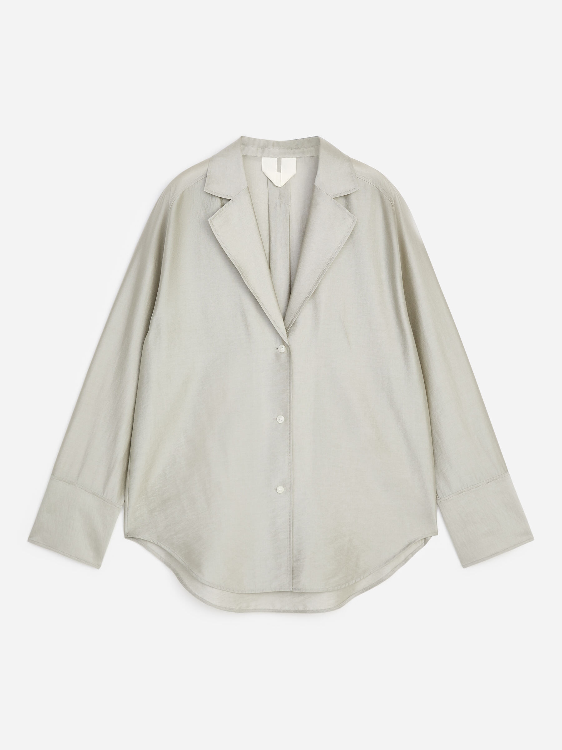 Tailored Shirt Blazer-#AA9E94-19795