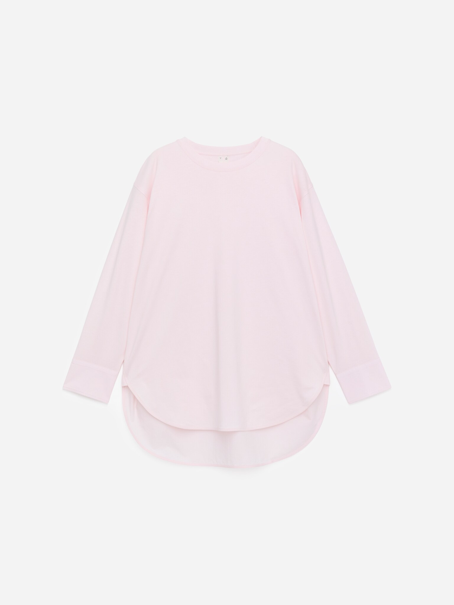 T-shirt à manches longues style chemise - Rose clair - 1