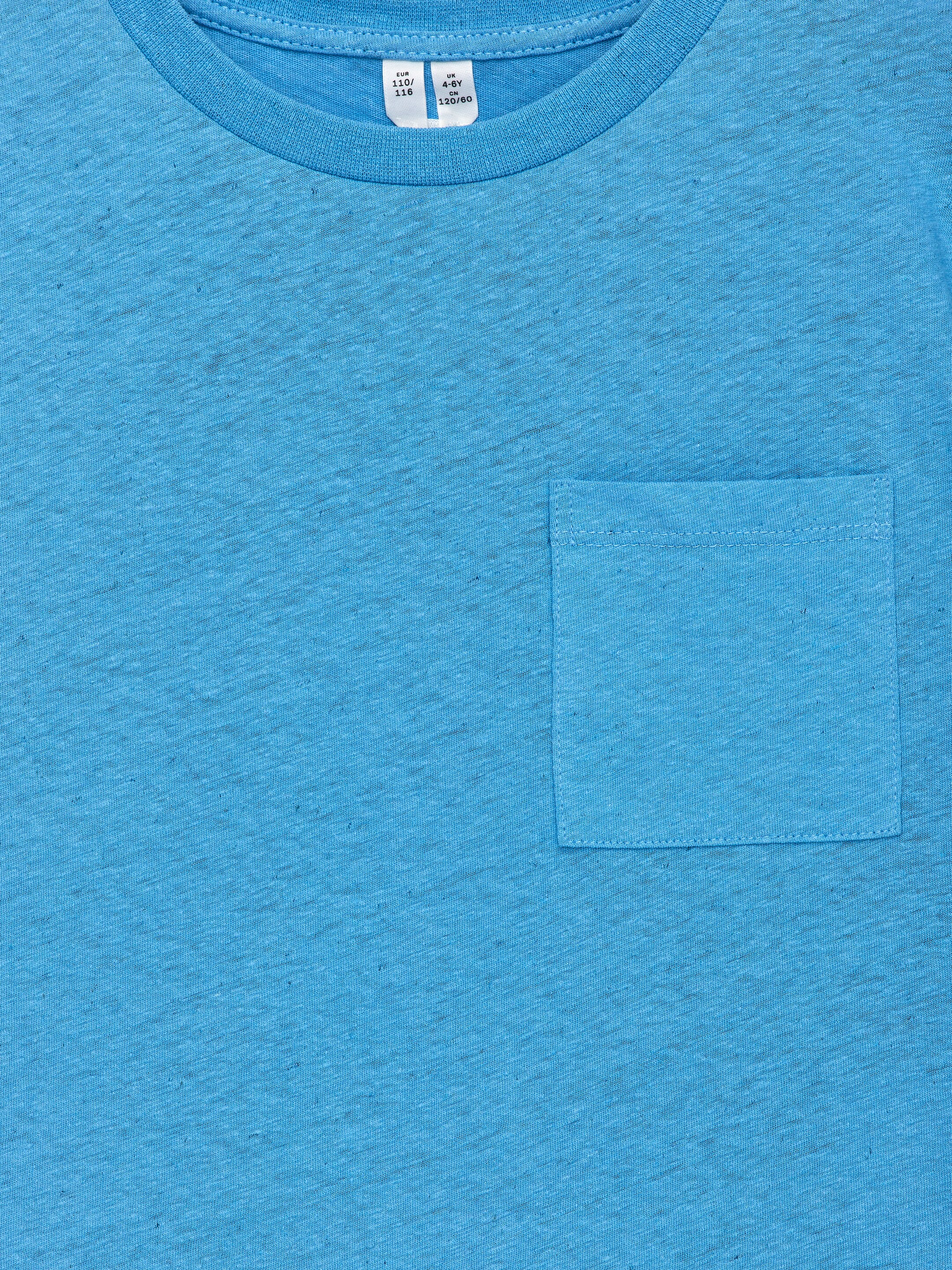 Visualizza immagine più grande: T-shirt in cotone e lino - Turchese - BAMBINO | H&M IT 3