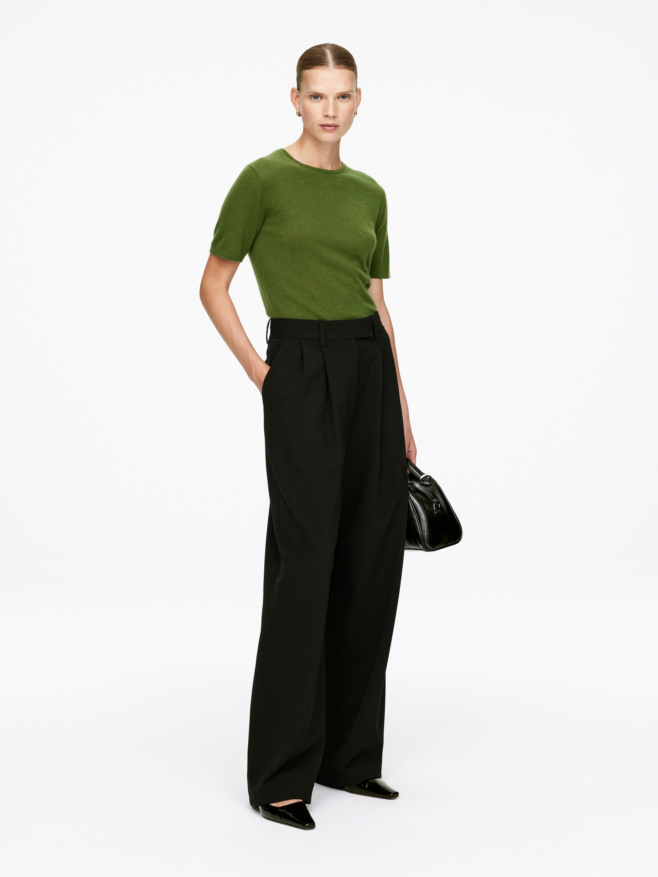 Vis større bilde: Topp i ren cashmere - Grønn - DAME | H&M NO 2