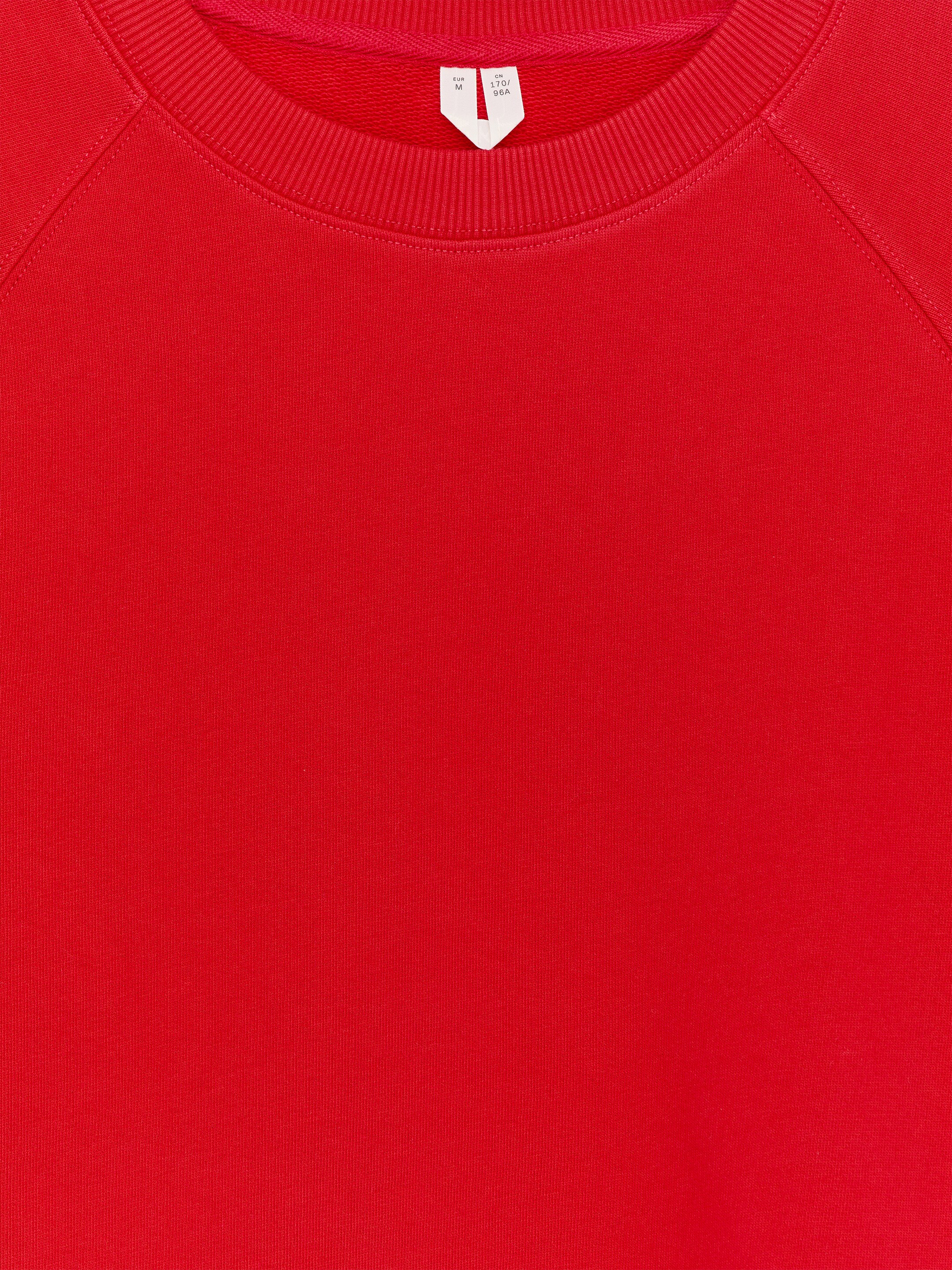 French Terry Sweatshirt - Red - Regular fit - Women - StillMedia/DescriptiveDetail - 1