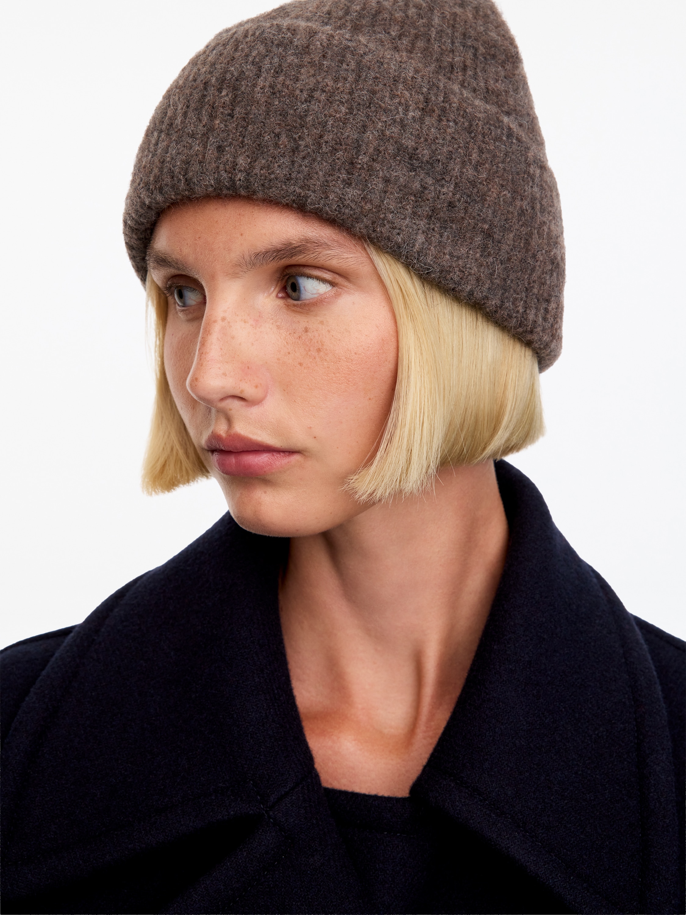 Alpaca-Wool Blend Beanie – Black – ARKET NL