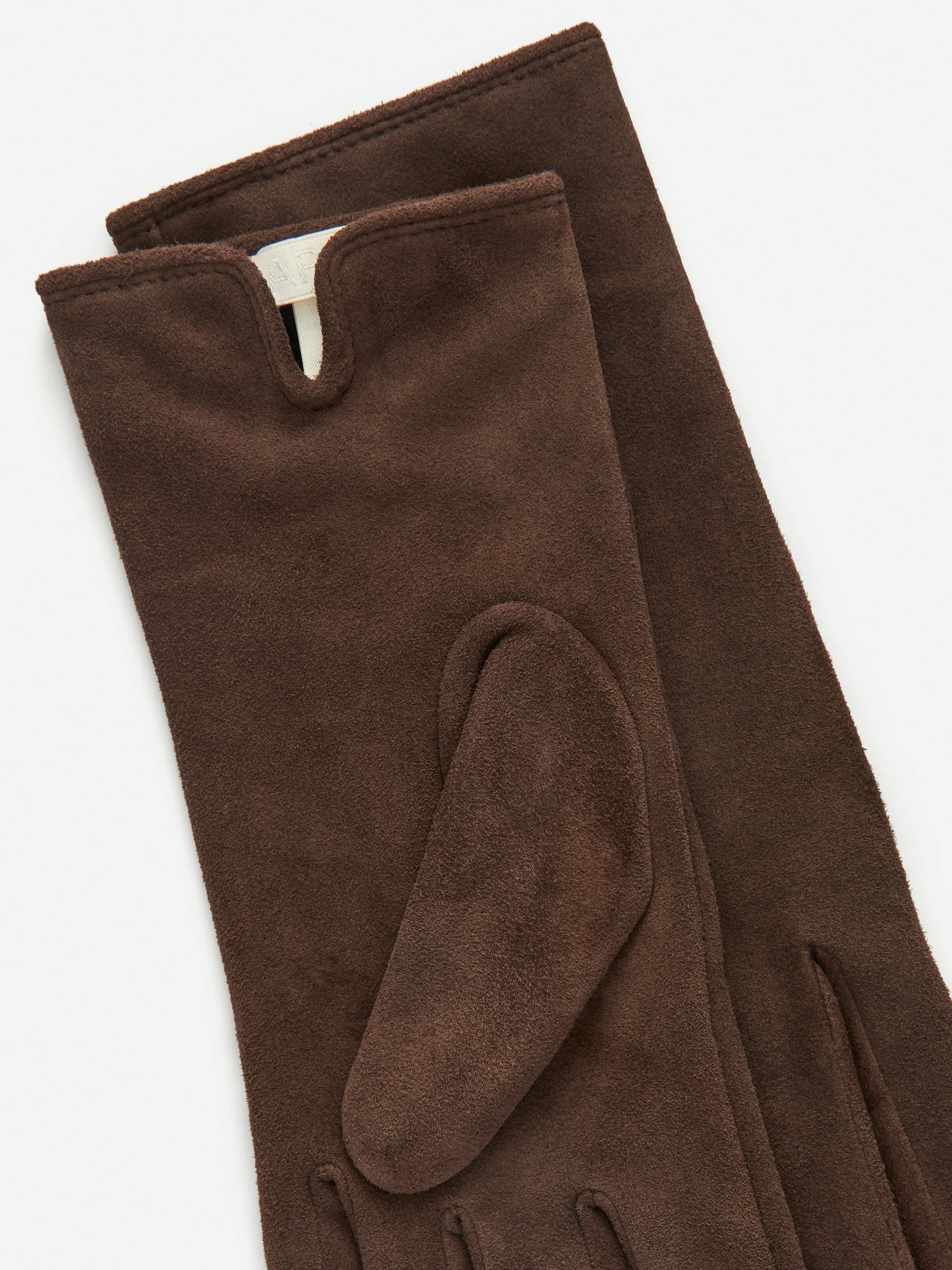 Gants en cuir suédé - Marron foncé - Femme - StillMedia/DescriptiveDetail - 2