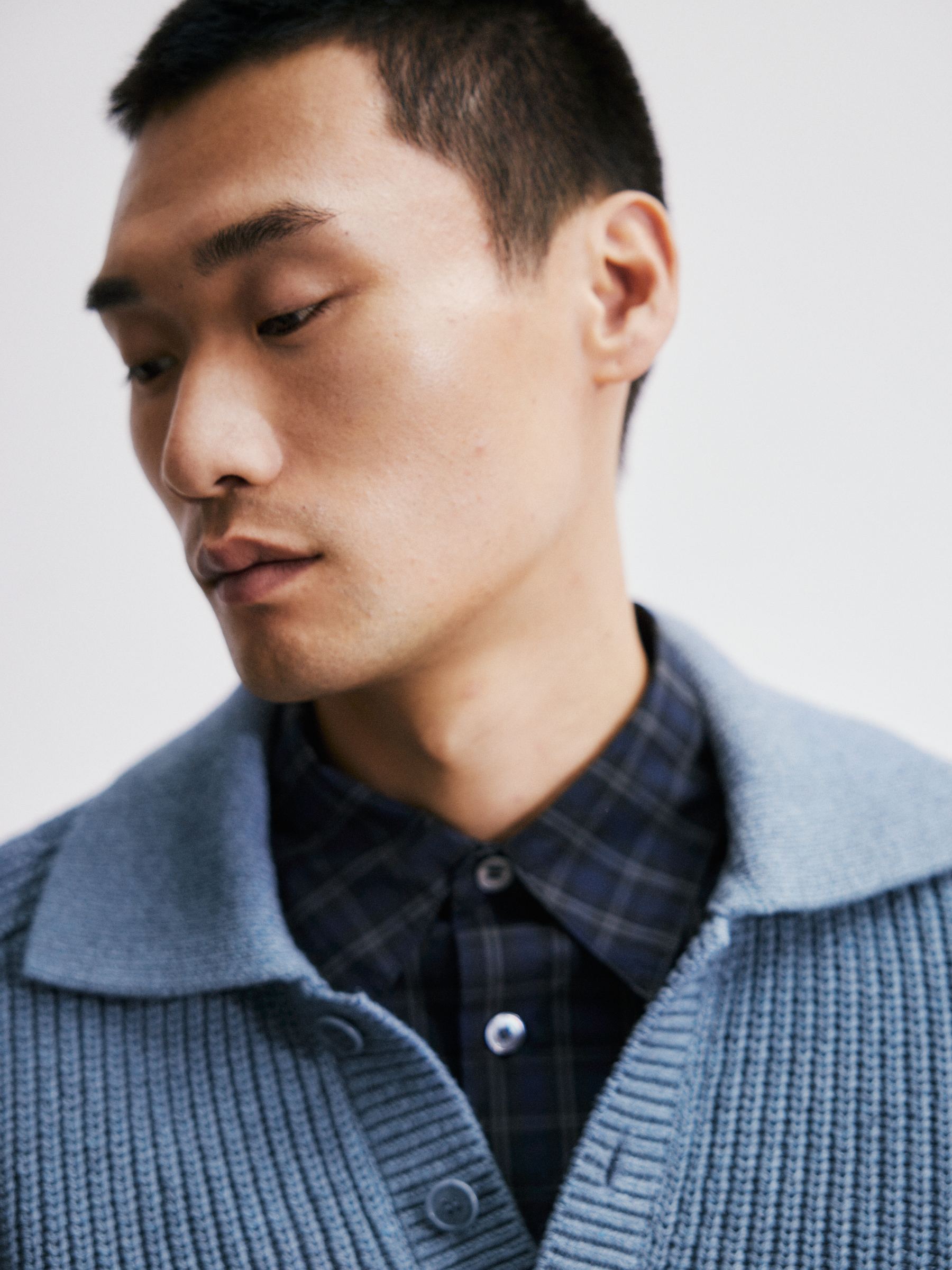 Oversized Poplin Shirt - Blue/Checkered - Oversized - Men - StillMedia/Environmental - 1