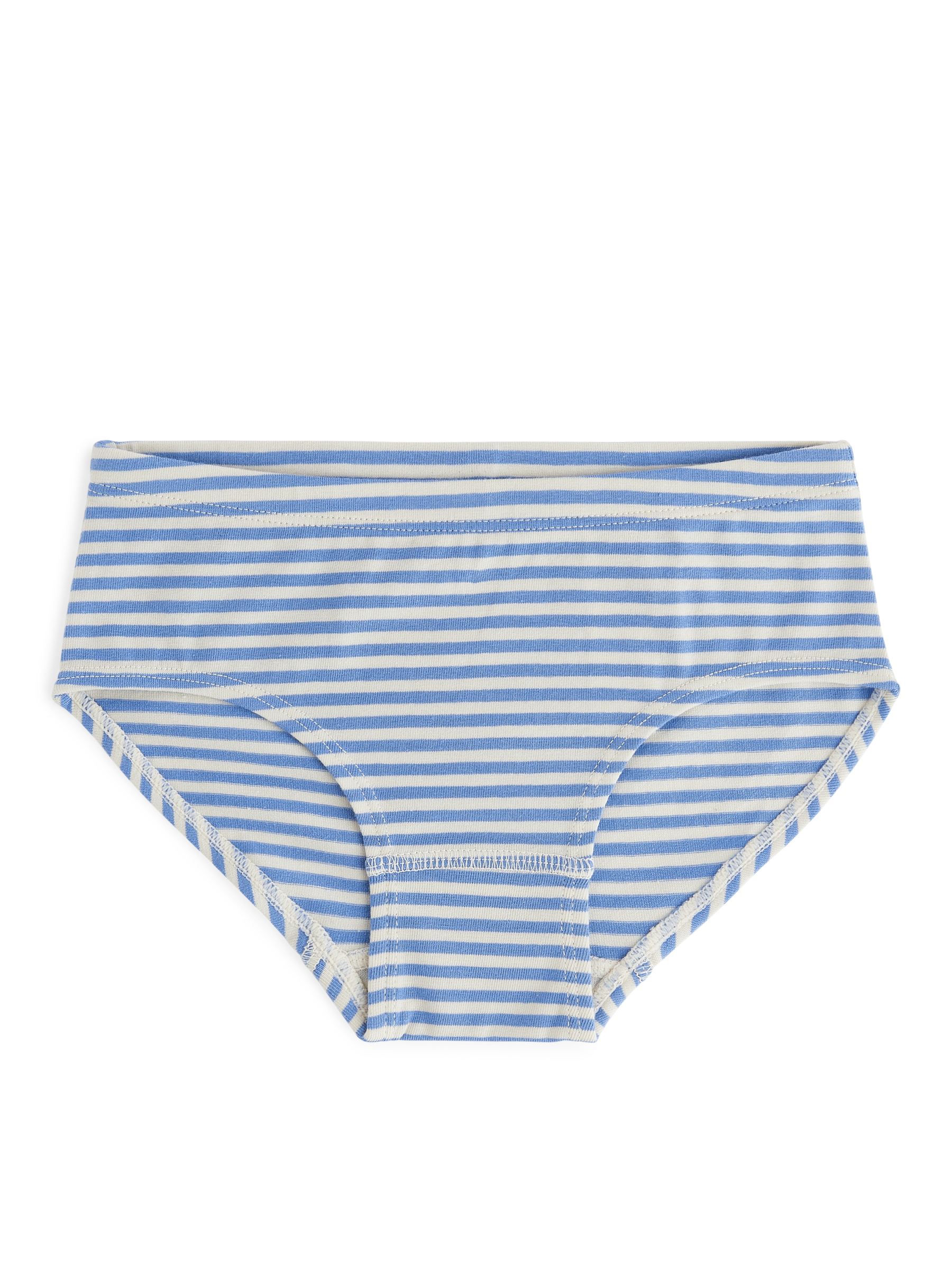 Slips aus Baumwolljersey, 3er-Set - Hellblau/Cremeweiß - Regular Fit - Kinder - StillMedia/DescriptiveStillLife - 1