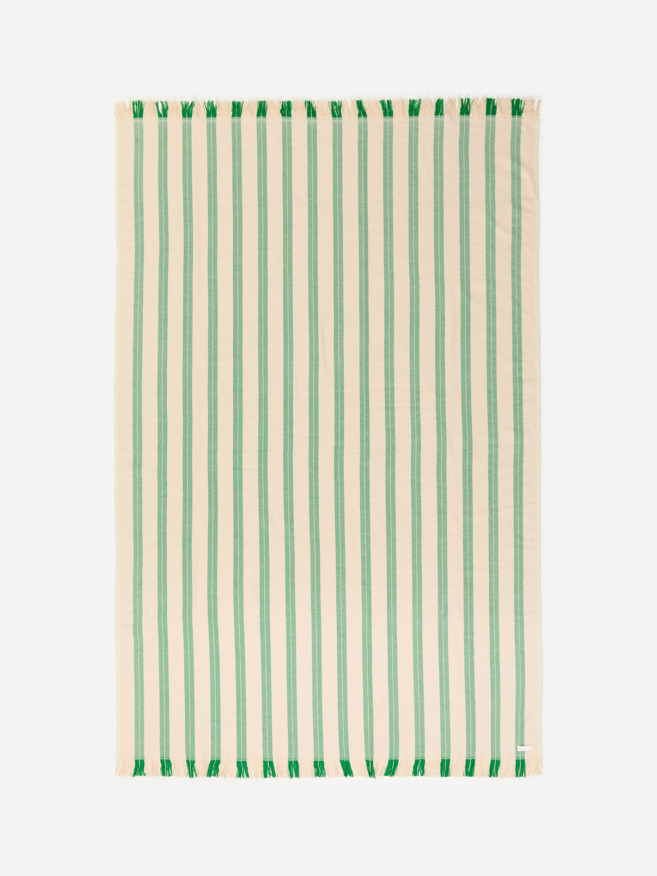 Wool Cotton Blanket-Beige-18349