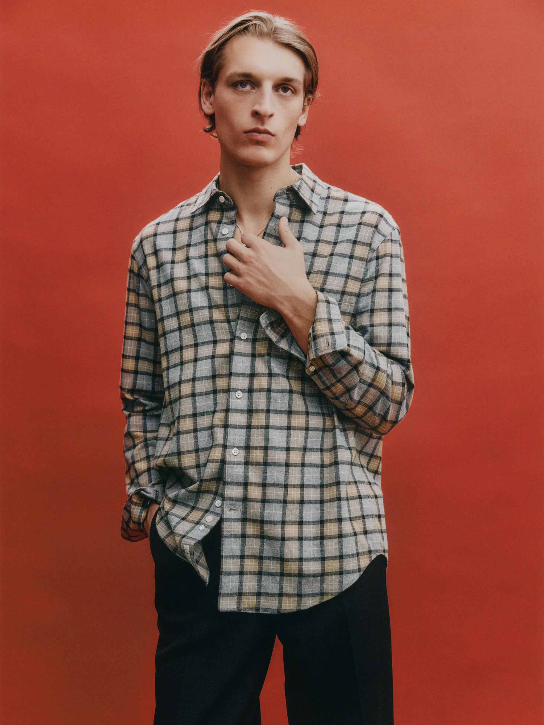 Byxor i ull - Mörkgrå - Loose fit - Men - StillMedia/Environmental - 1