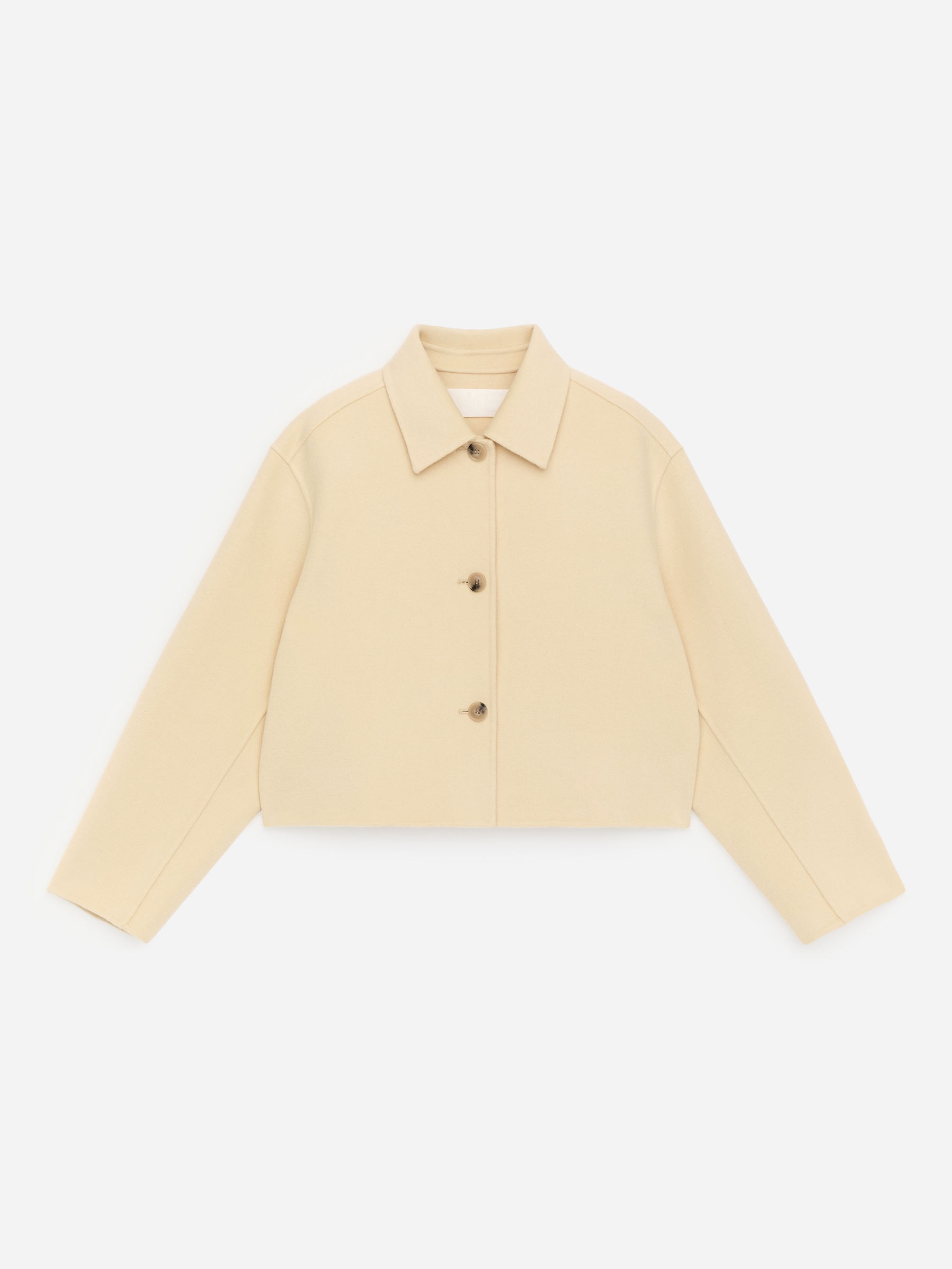 Doubleface-Overshirt aus Wollmischung - Blassgelb - Regular Fit - Women - StillMedia/DescriptiveStillLife - 2