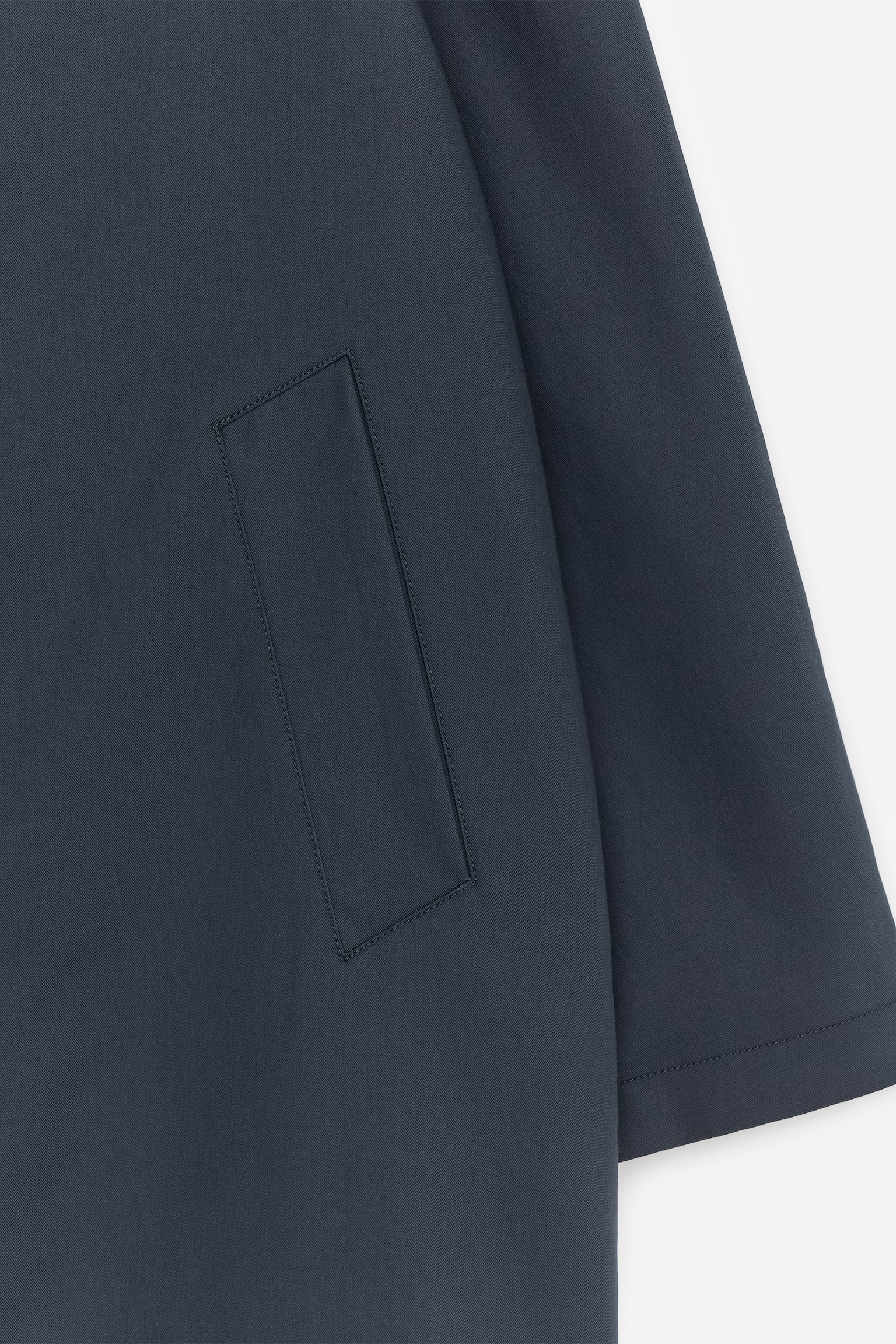 Pardessus décontracté en coton - Bleu foncé - 7