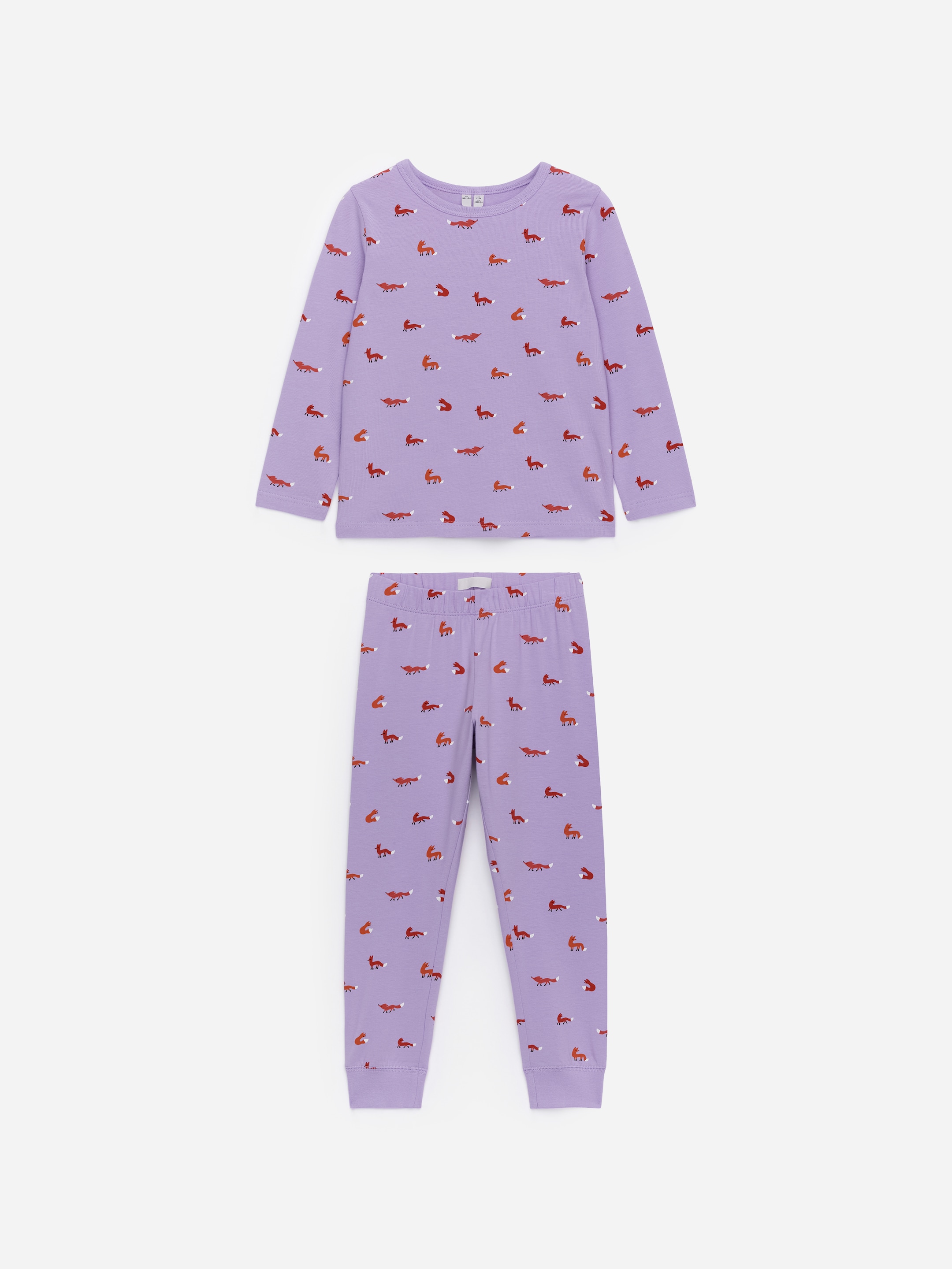 Ingrandisci l'immagine: Jersey Pyjama Set - Lilac/Foxes - BAMBINO | H&M CH 1