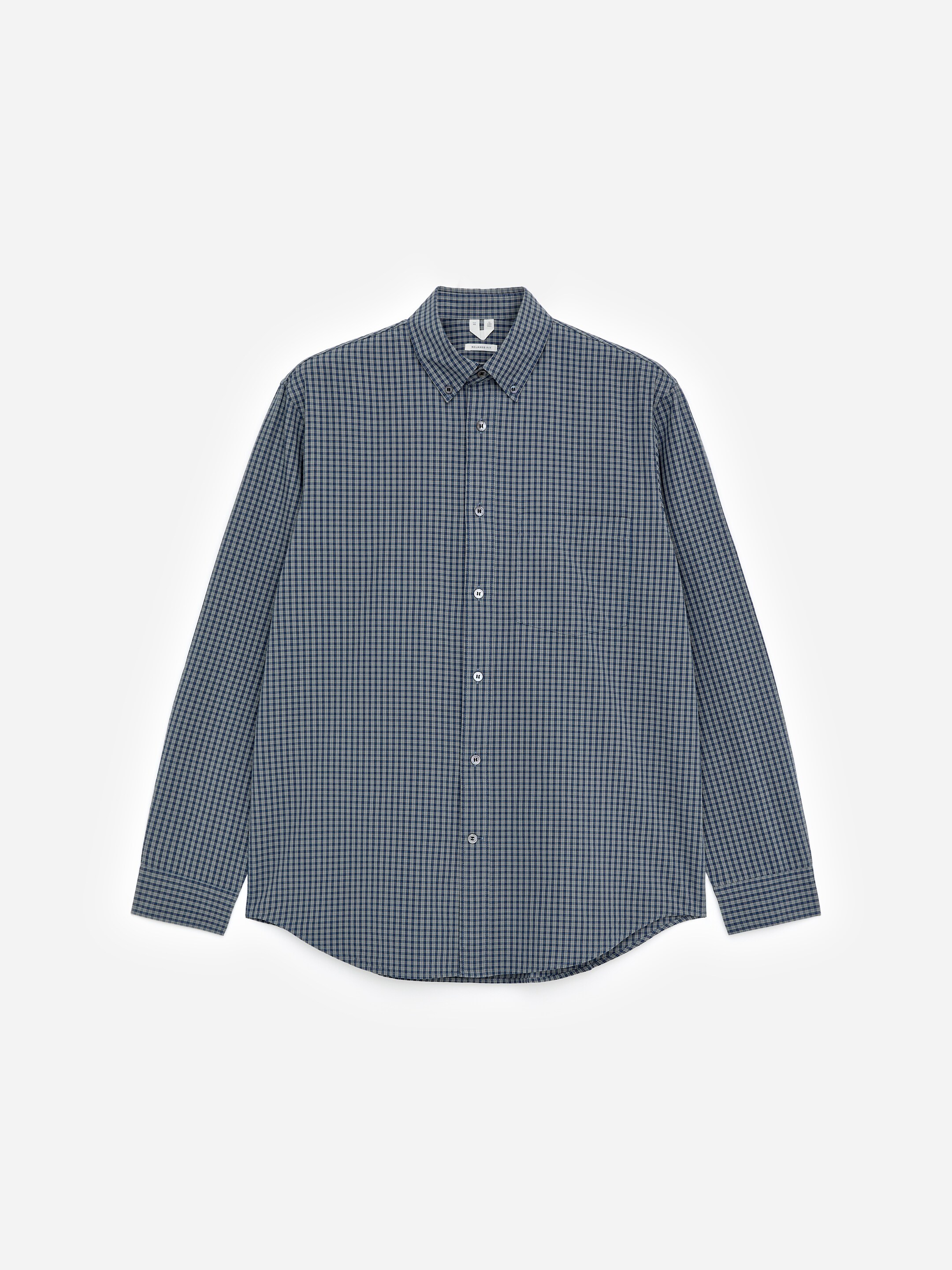 View larger image: Relaxed Cotton Shirt - Dove Blue - Men | H&M GB 1