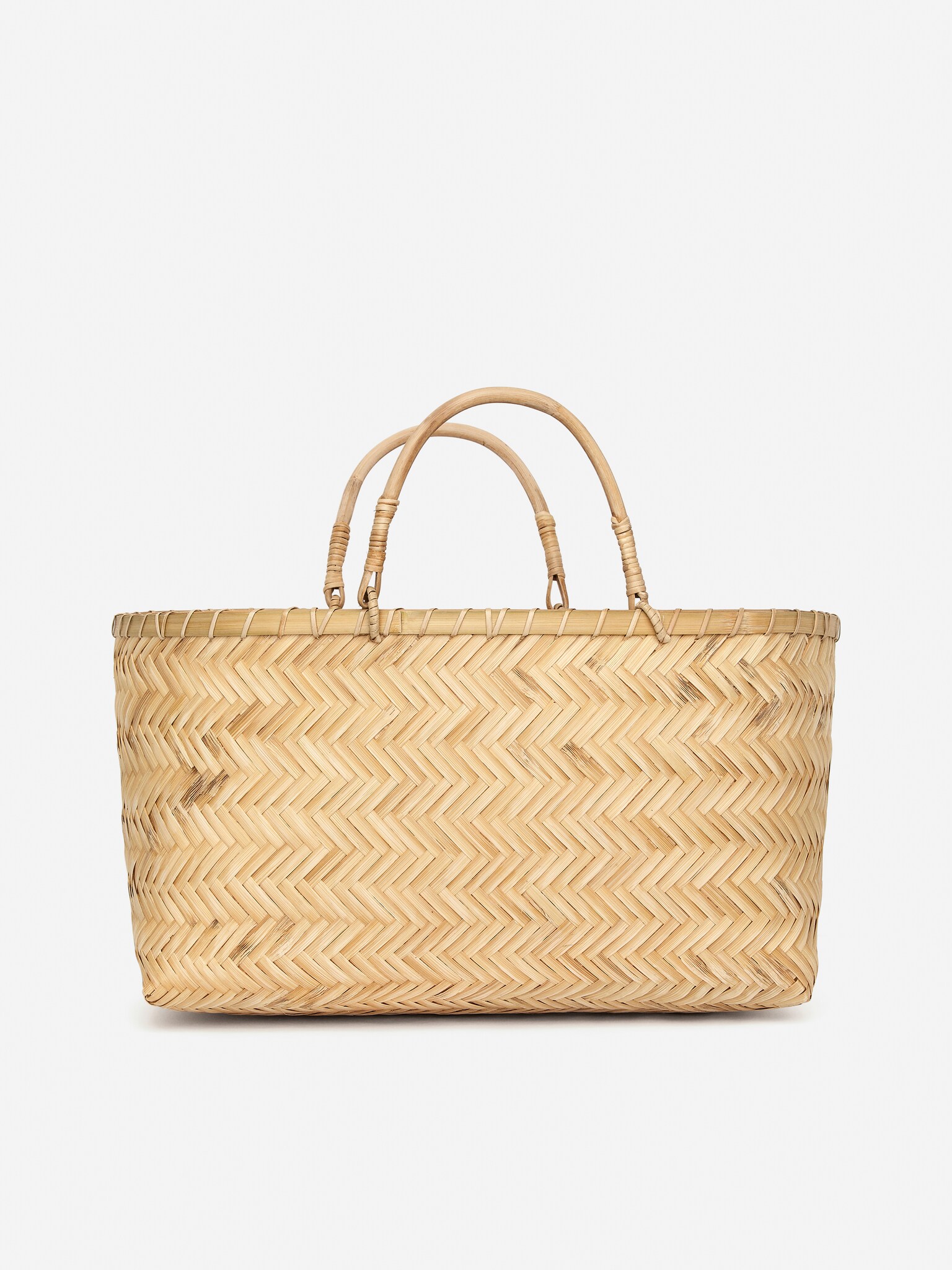 Cesta de bambú - Beige