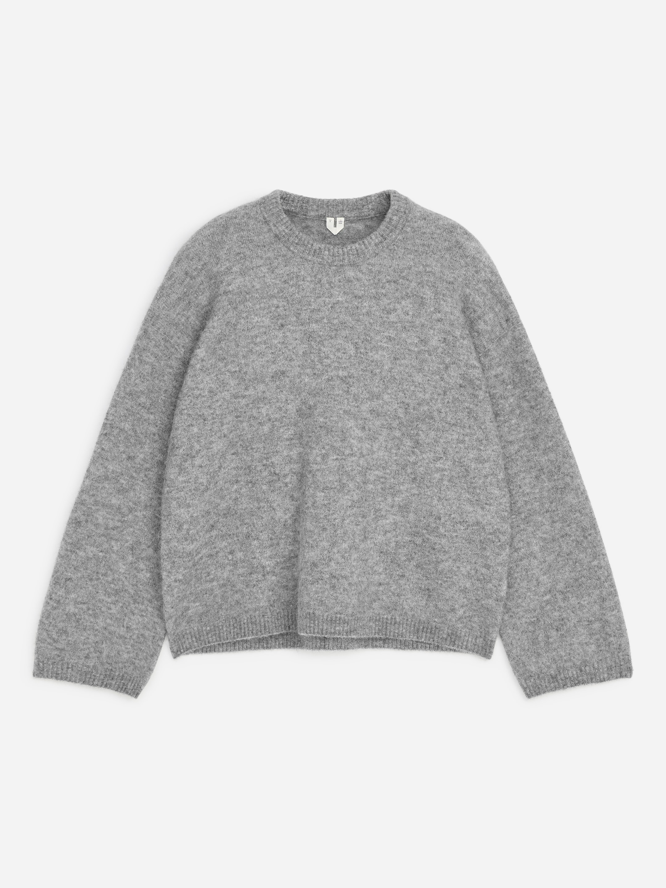 Alpaca-Wool Blend Jumper - Grey Melange - Oversized - women - StillMedia/DescriptiveStillLife - 1