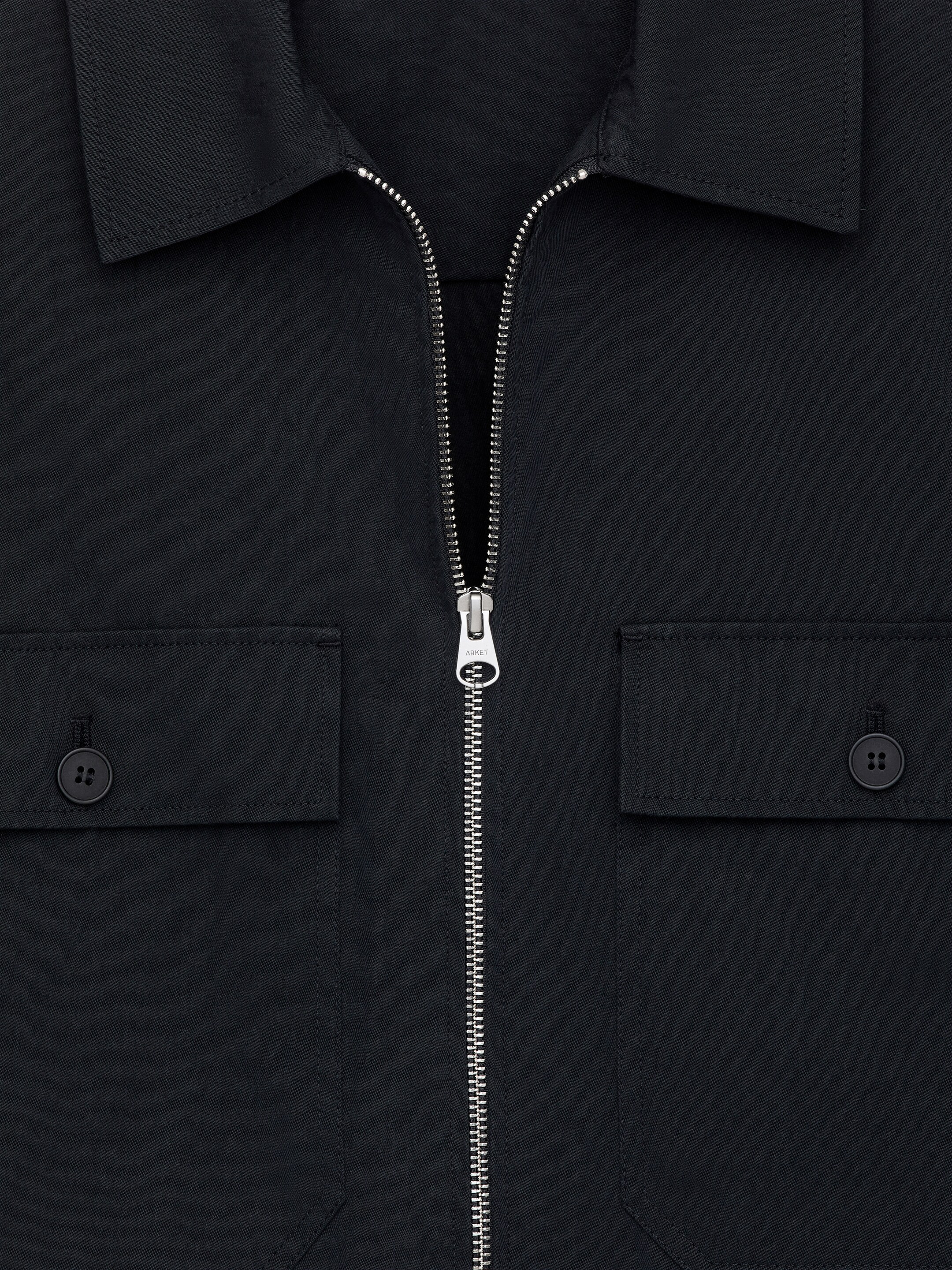 Vis større bilde: Overskjorte med glidelås - Mørkeblå - HERRE | H&M NO 6