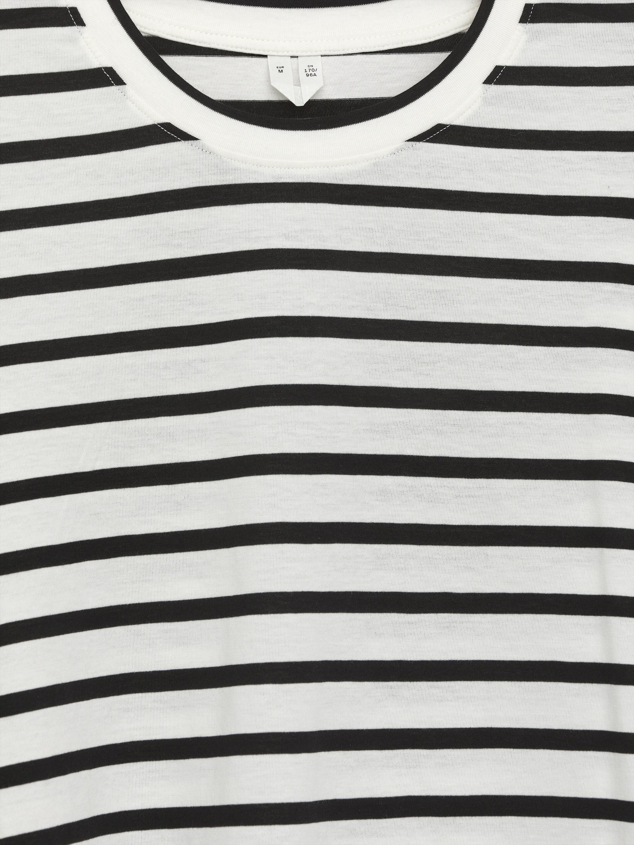 Se større billede: IRIS langærmet signatur-T-shirt - Råhvid/sort - DAME | H&M DK 6
