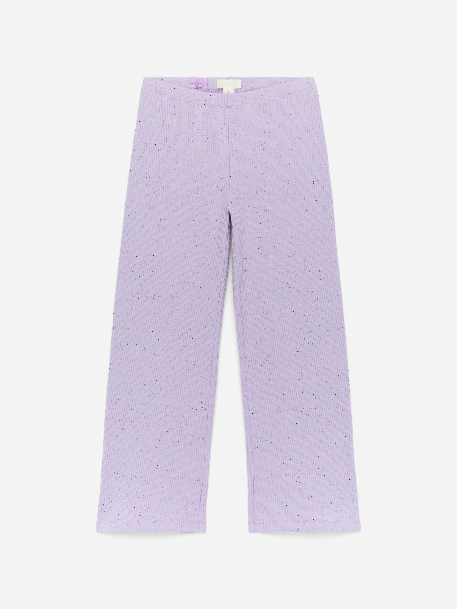 Gerippte Baumwollhose - Flieder/Noppen/Rosa - 1