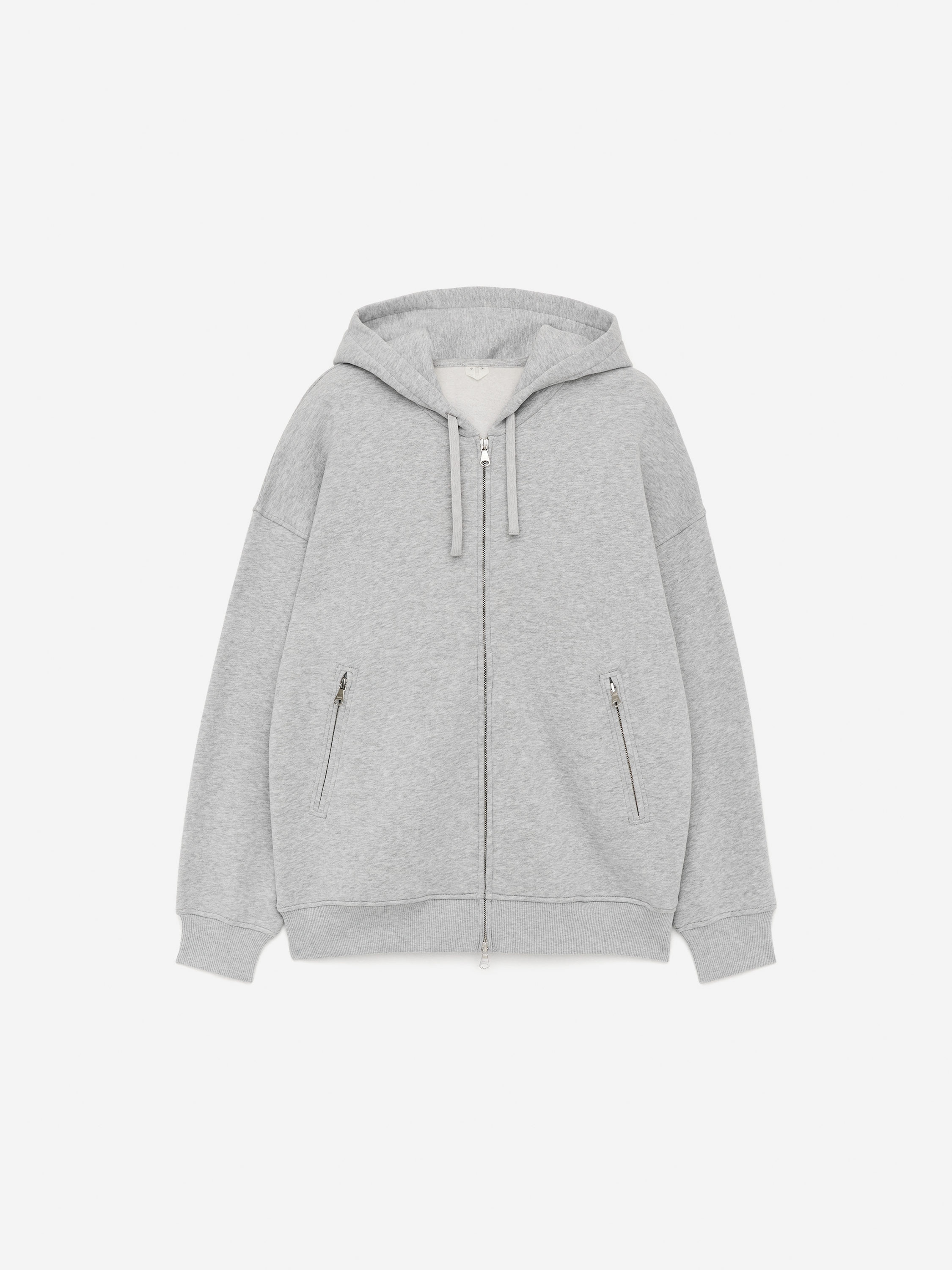 Zip Hoodie-#C0C3C6-17069