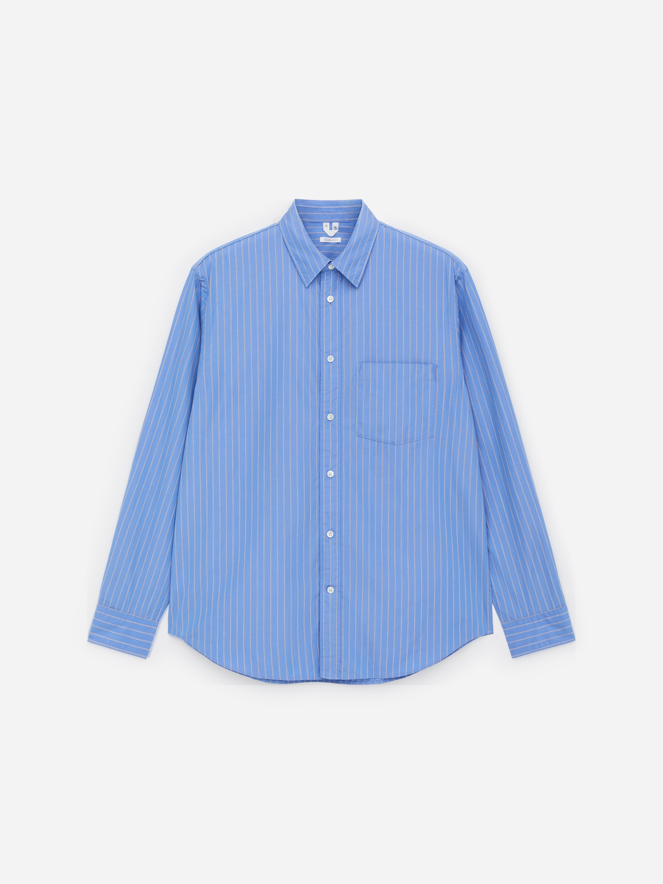 Chemise en popeline décontractée - Bleu/Rayé/Blanc/Bleu/Bleu/Blanc/Blanc/Rayures