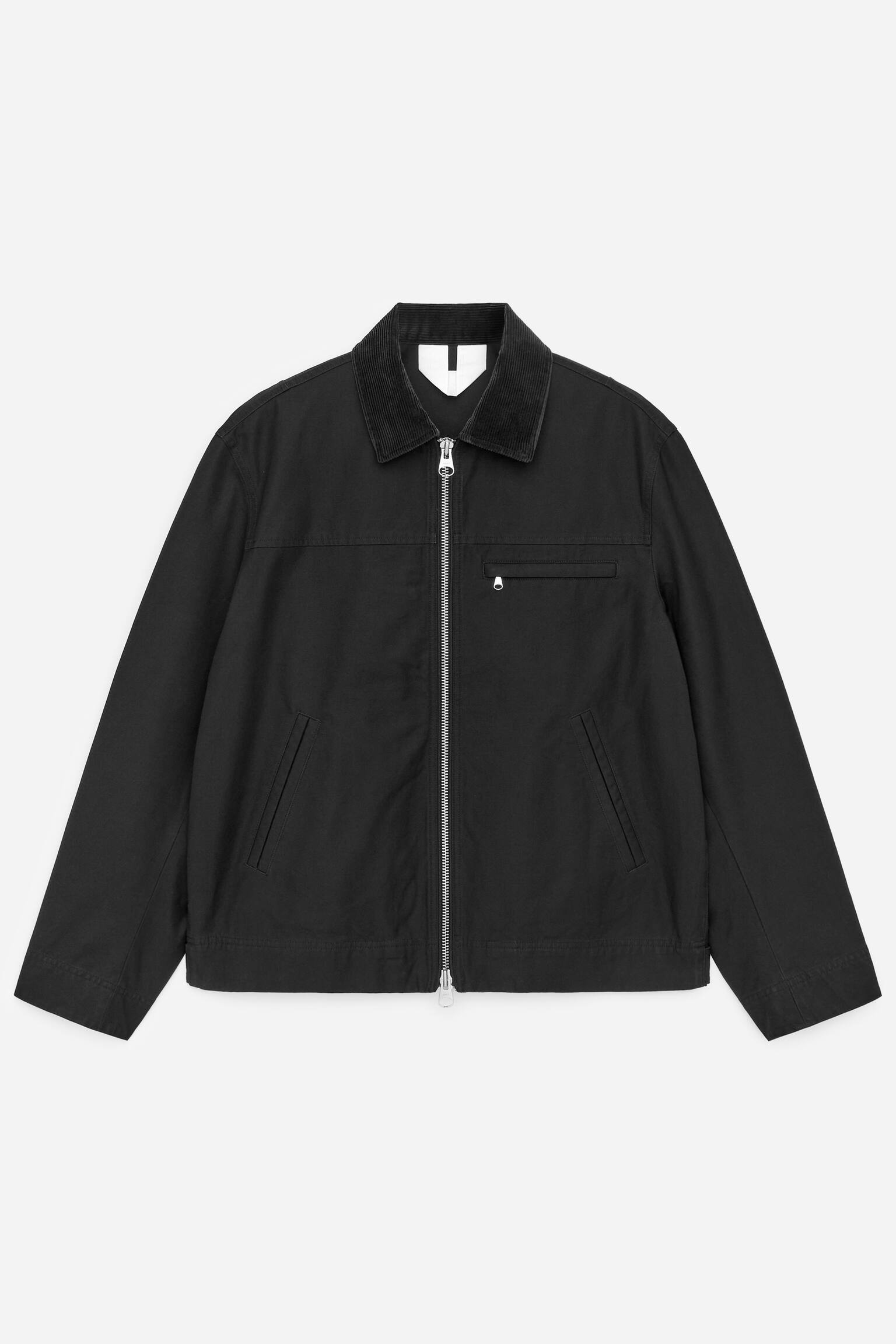 Veste en toile de coton - Noir/Bleu foncé - 2