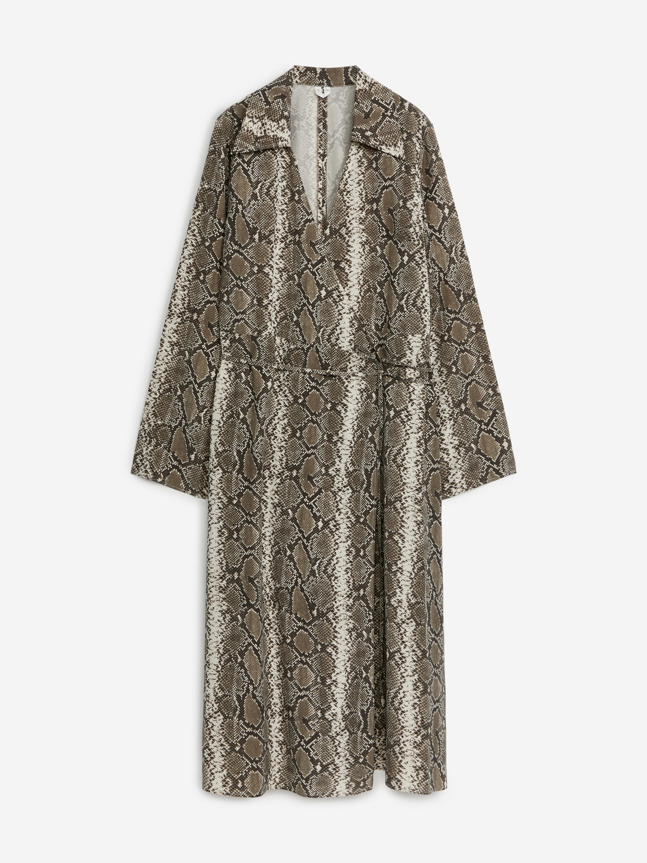 Wickelkleid in Midilänge-#A39C8B-6222