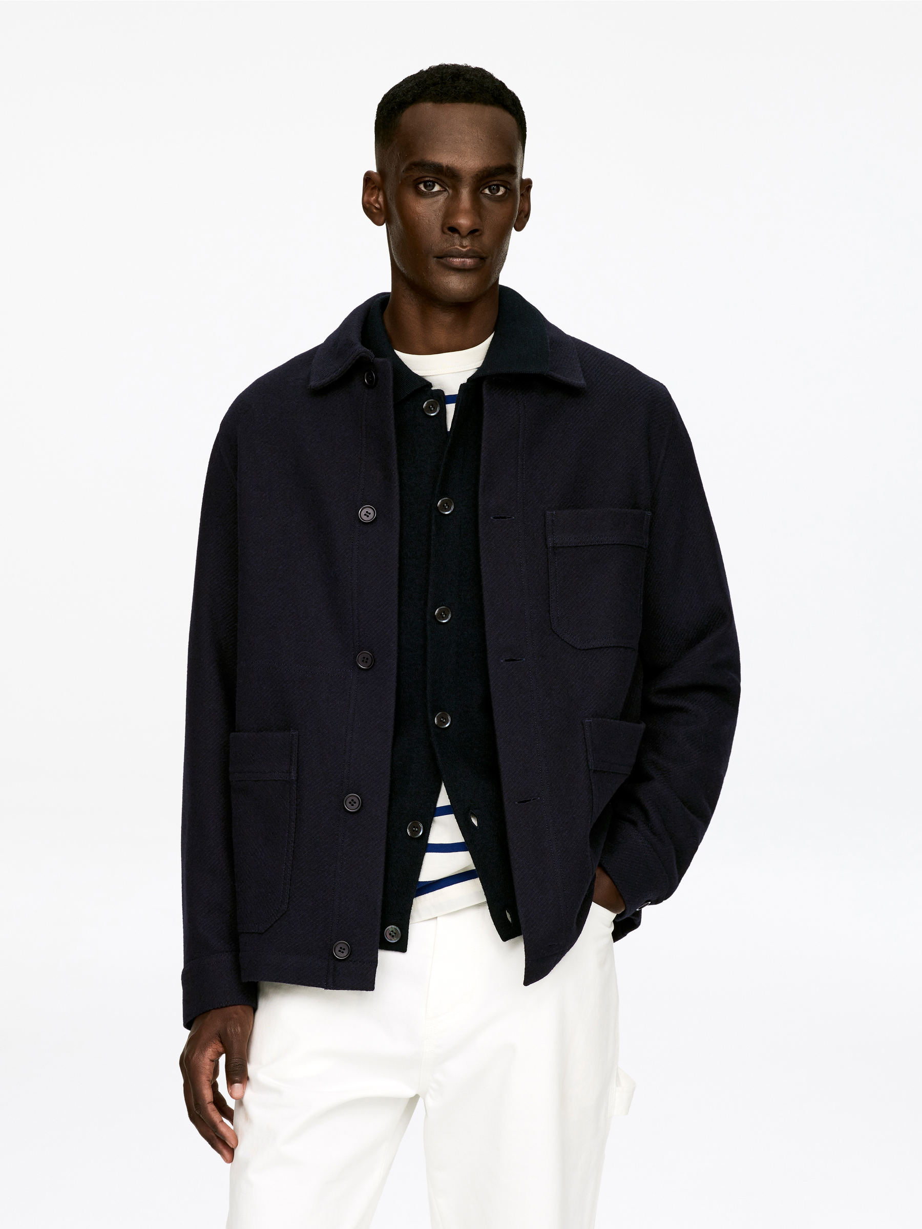 Wool-Blend Overshirt-#272930-16818