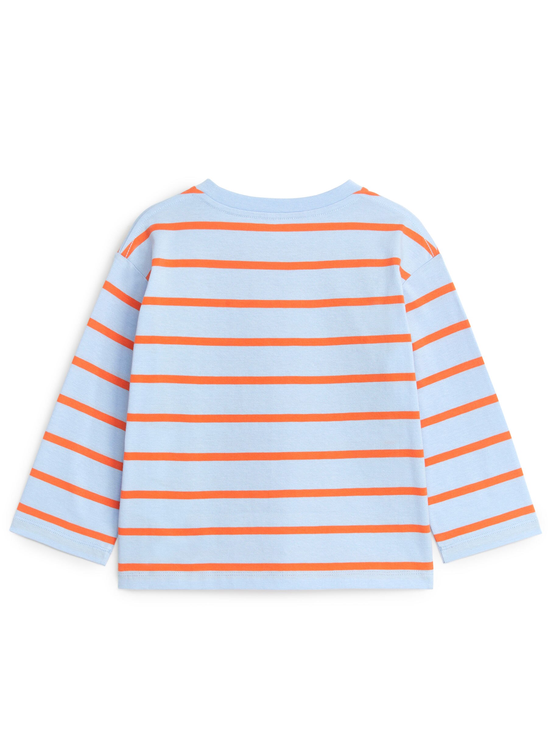 Long Sleeve T-Shirt - Light Blue/Orange - Loose fit - Children - StillMedia/DescriptiveStillLife - 1