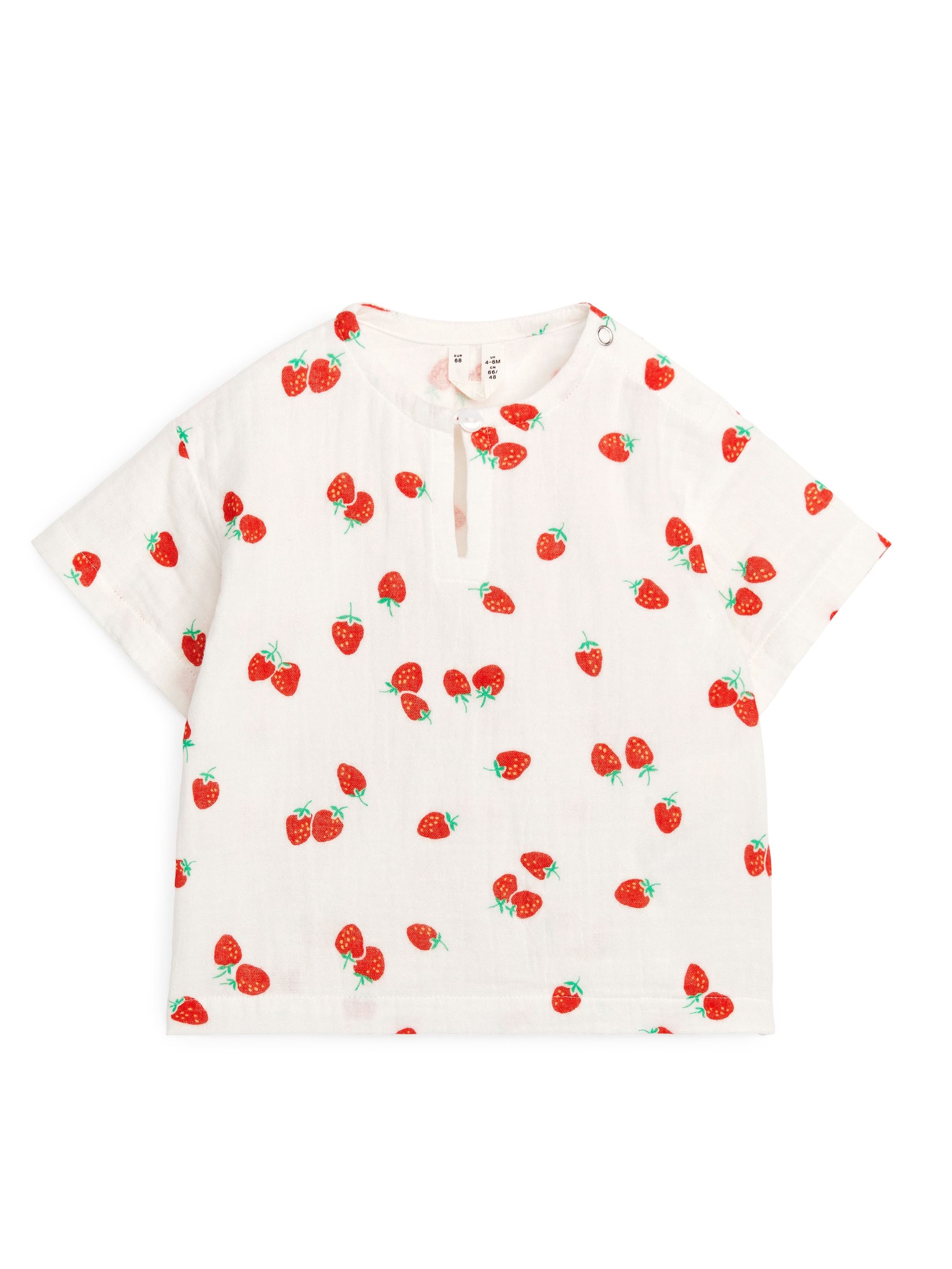 Grotere afbeelding bekijken: T-shirt van katoenen mousseline - Wit - KINDEREN | H&M NL 1