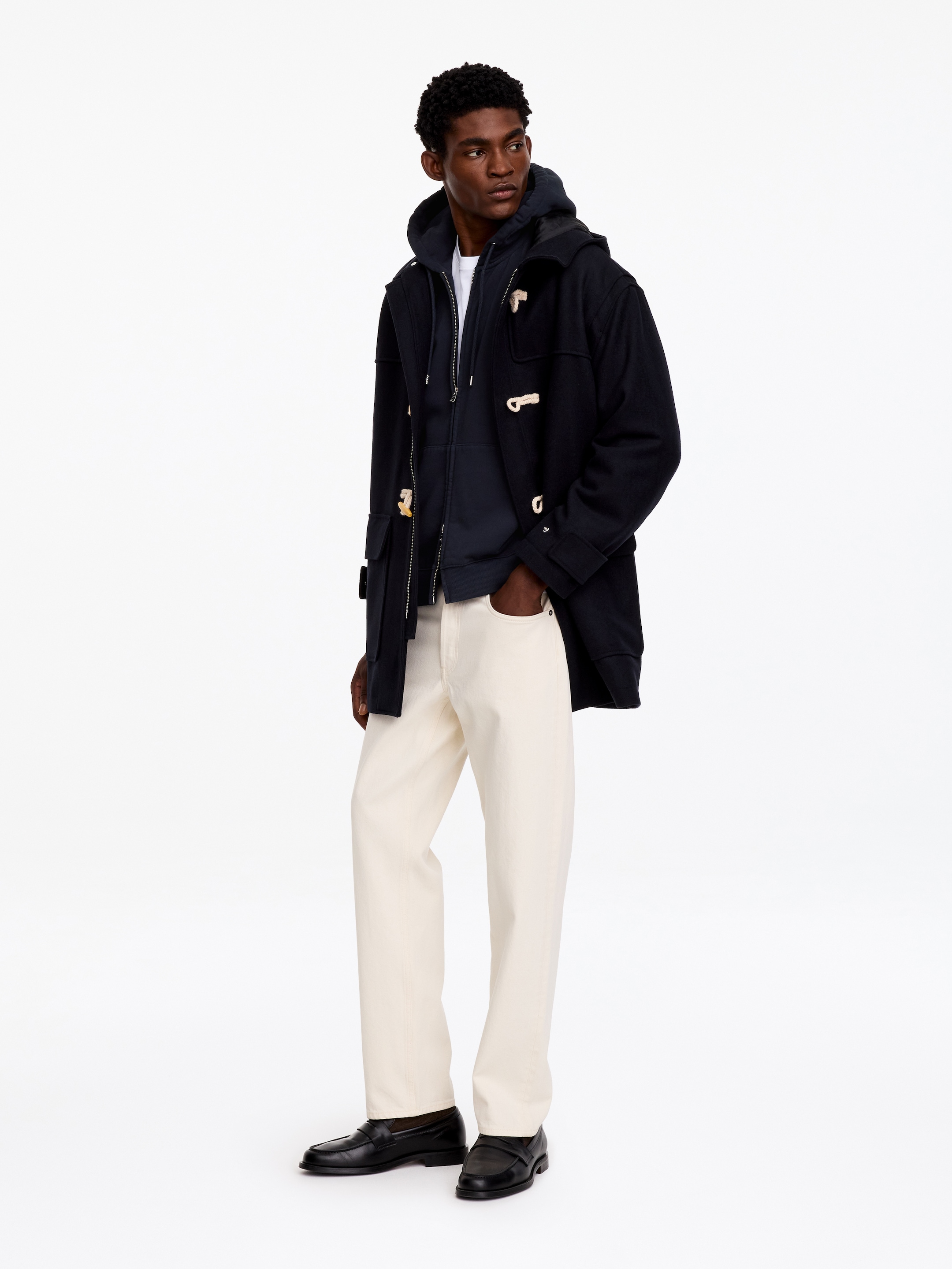 Relaxed Zip Hoodie - Dark Blue - Relaxed fit - men - StillMedia/Lookbook - 2
