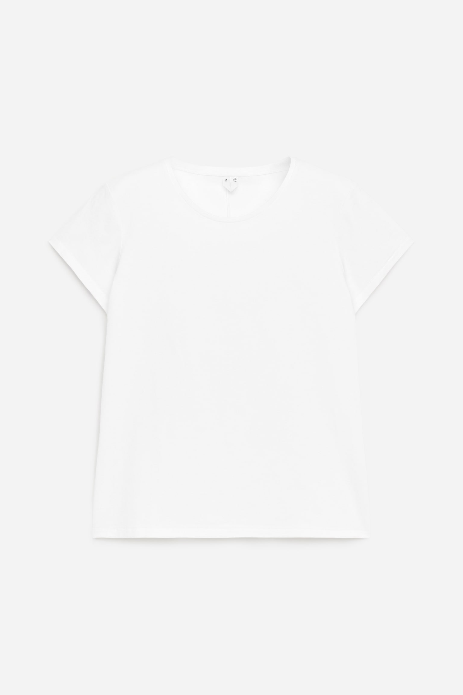 T-Shirt slim de manga curta - Branco/Preto/Vermelho - 2