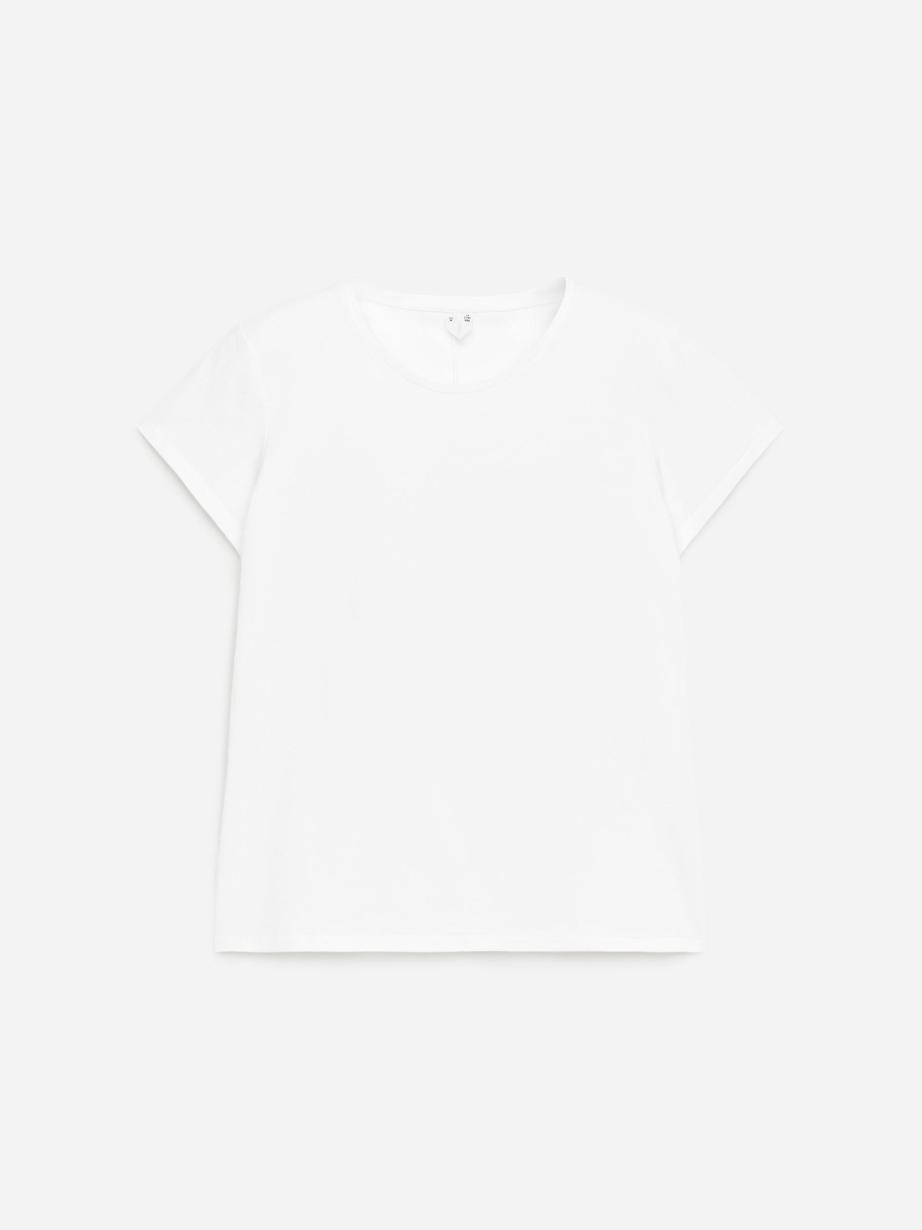 Slim Cap-Sleeve T-Shirt - White - Slim fit - Women - StillMedia/DescriptiveStillLife - 1