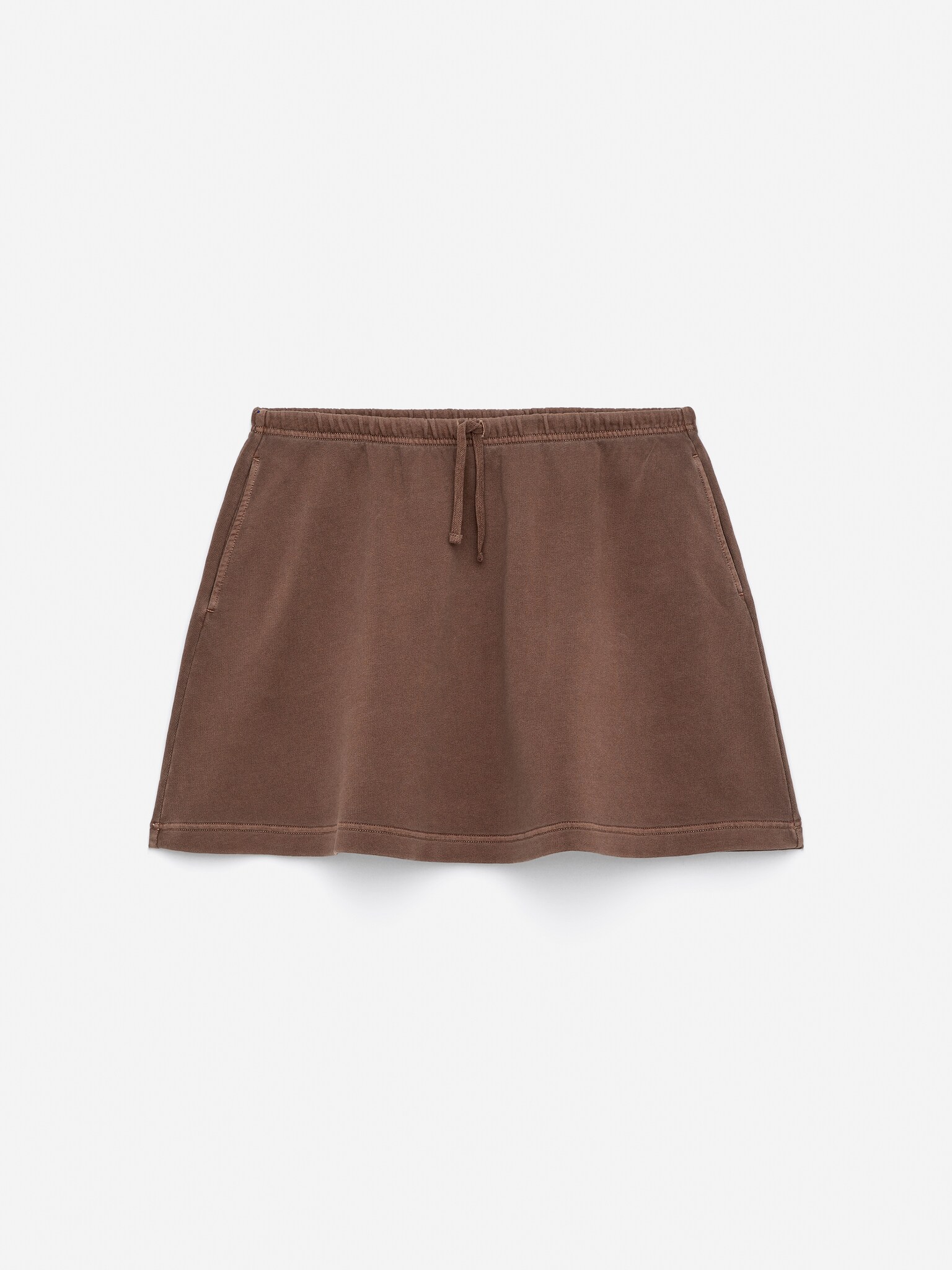 Terry Mini Skirt - Кафяв