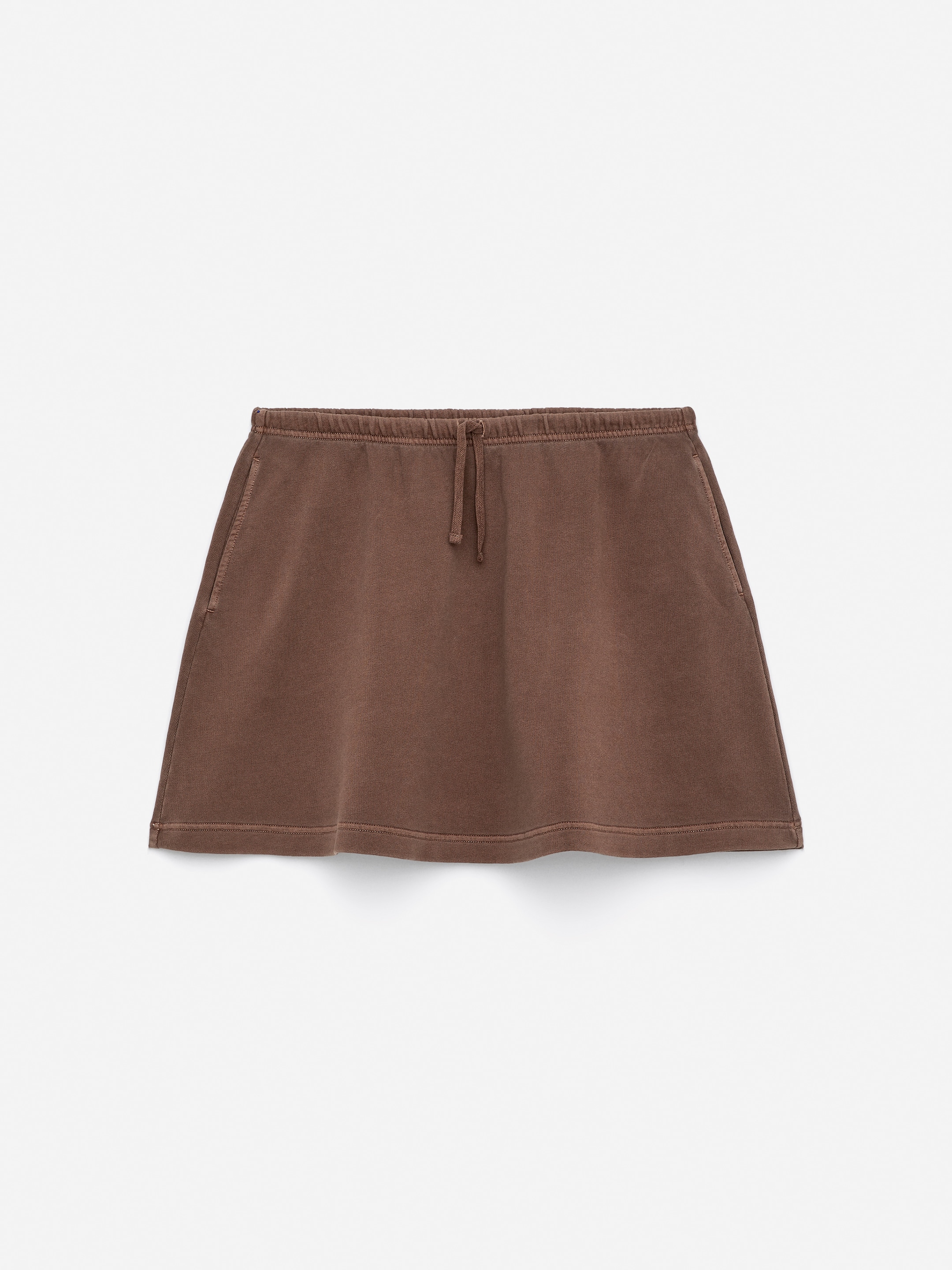 Terry Mini Skirt-#685547-15852