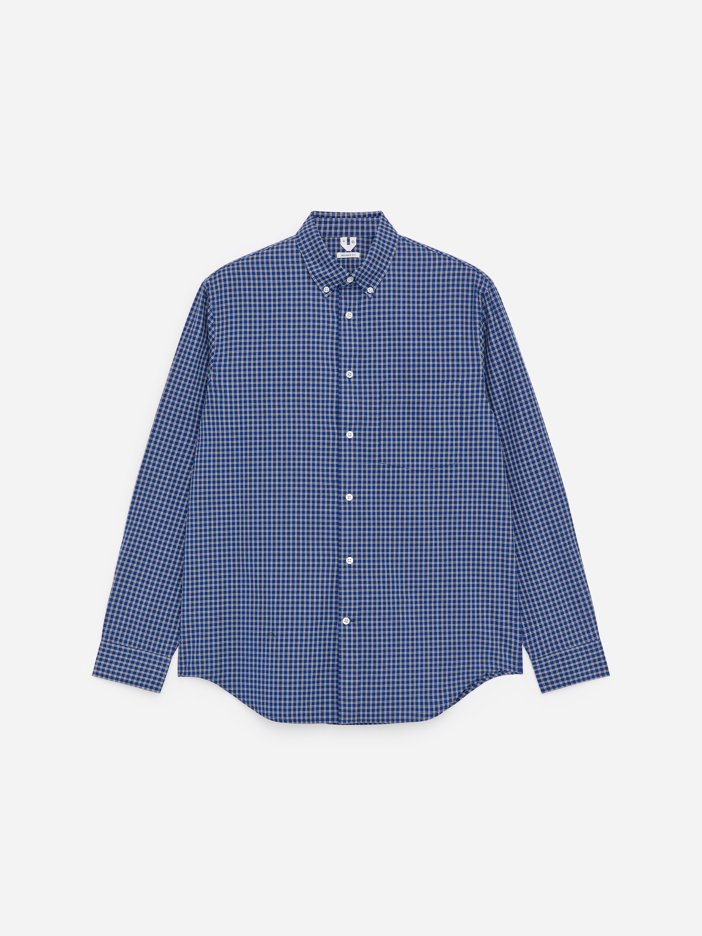 Camicia pinpoint dalla vestibilità rilassata - Blu