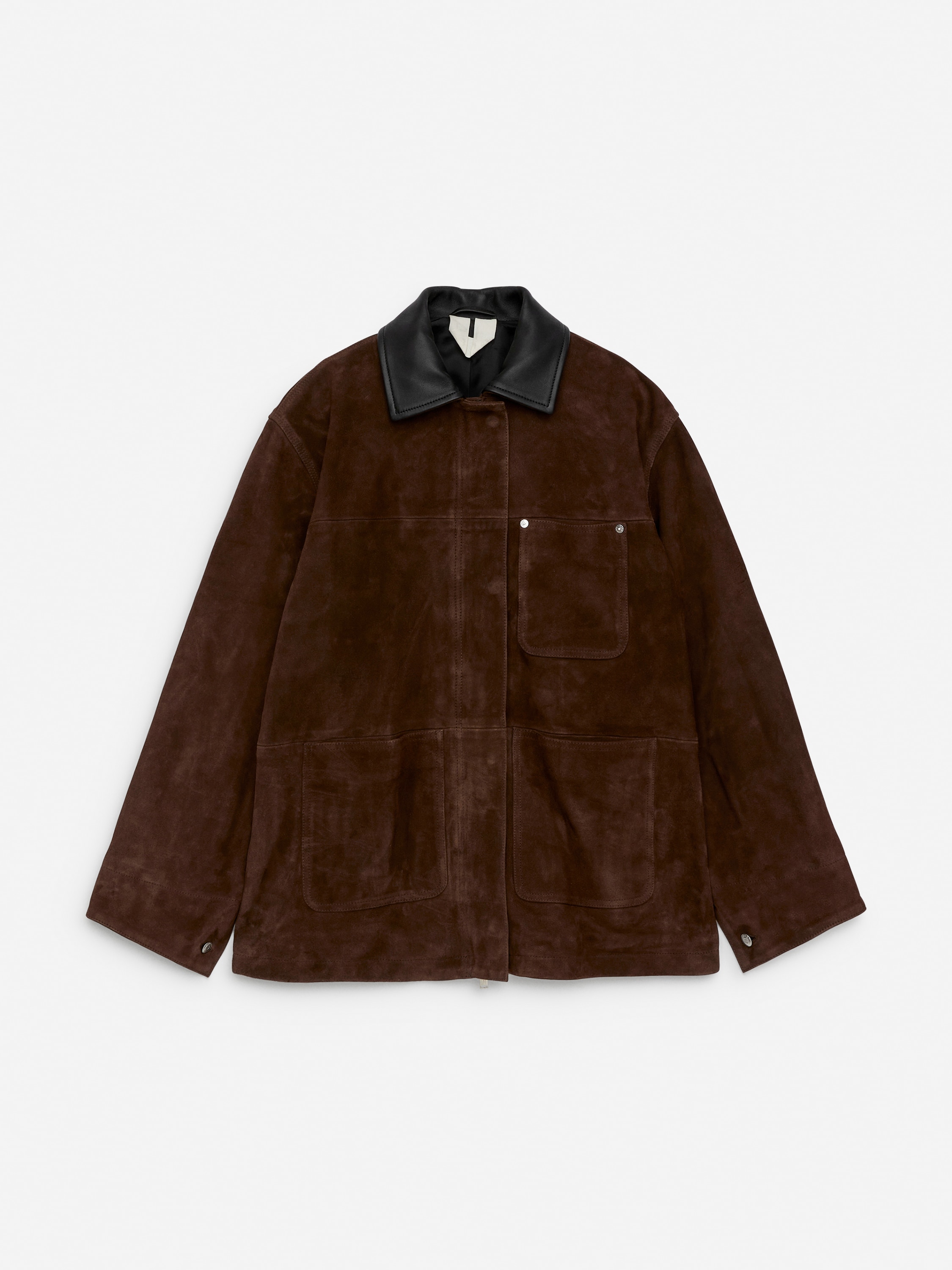 Suede Jacket – Dark Brown – Women – ARKET GB