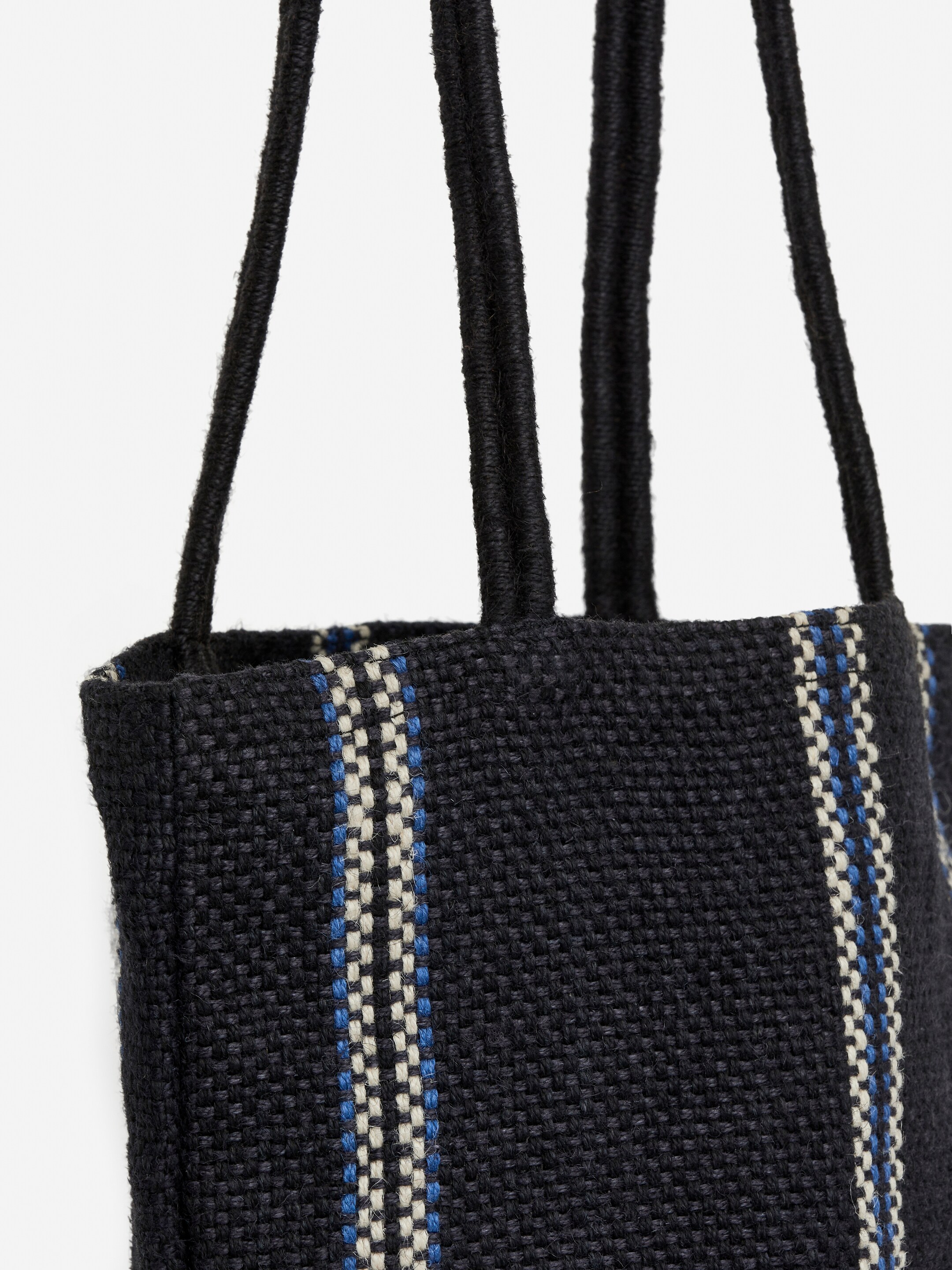 Se større billede: Mulepose i jute - Blå/striber - Home All | H&M DK 3