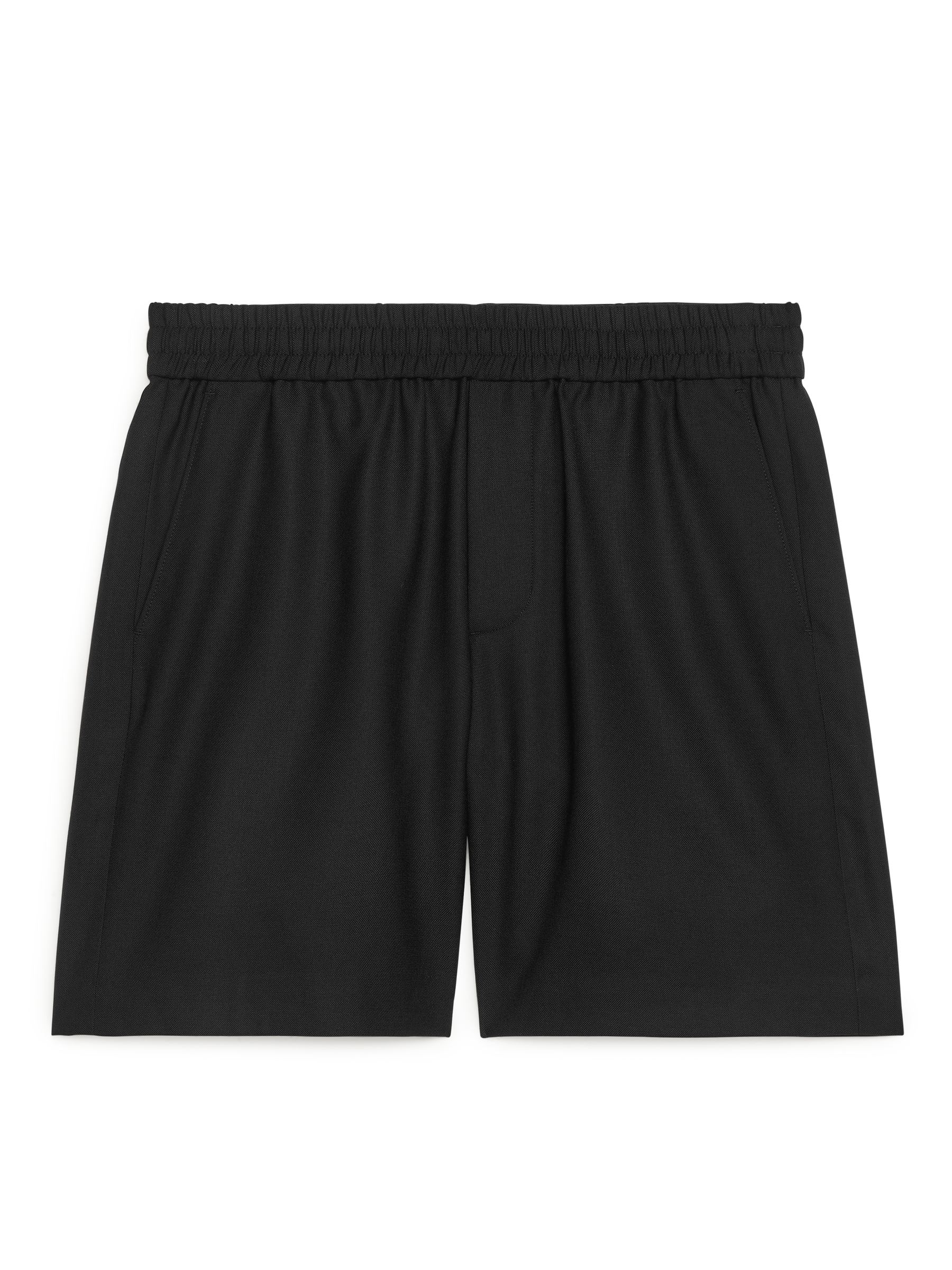 【AAKE】CUROT WOOL SHORTS Wool-Blend Drawstring Shorts – Black – Men – ARKET EU