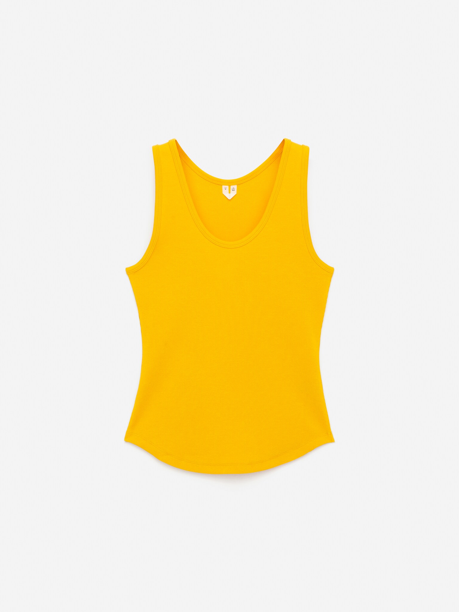 Rebrované tielko - Yellow/White/Tmavomodrá