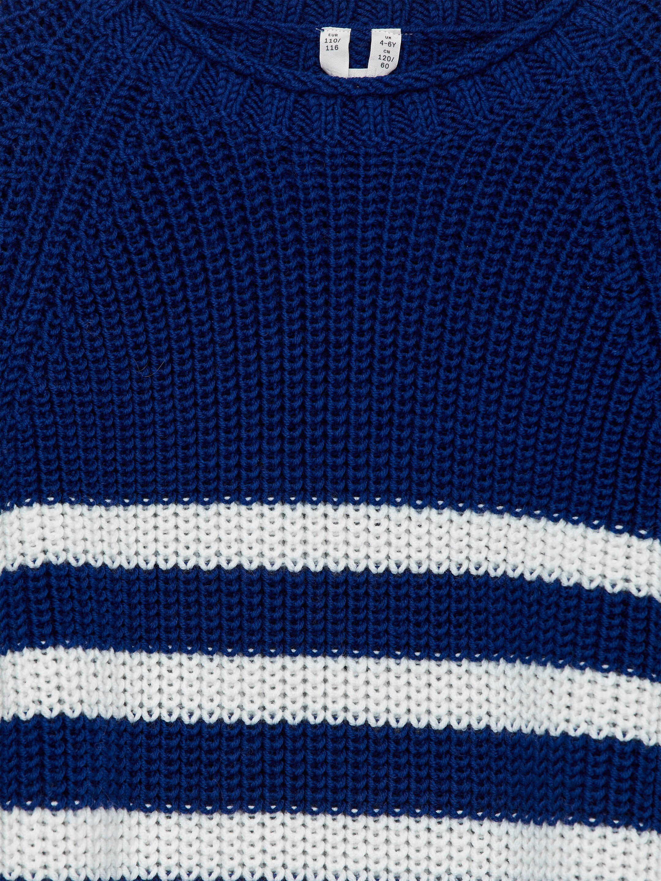 Grotere afbeelding bekijken: Grofgebreide trui - Blauw/wit - KINDEREN | H&M NL 3