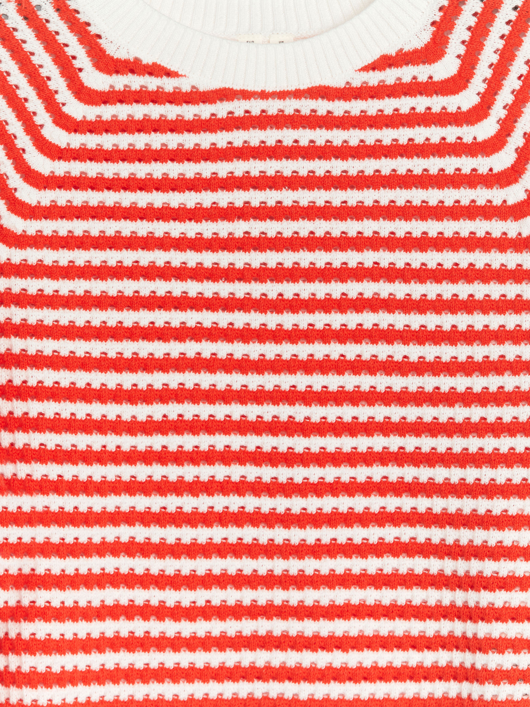 Pointelle-Pullover - Weiß/Rot - Regular Fit - Kinder - StillMedia/DescriptiveDetail - 1